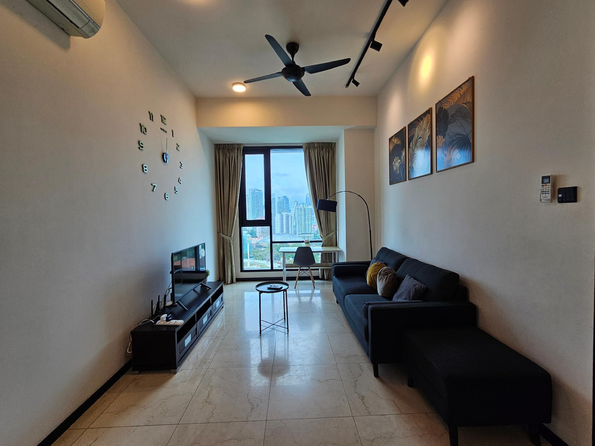 Three Bedroom Apartment with Balcony