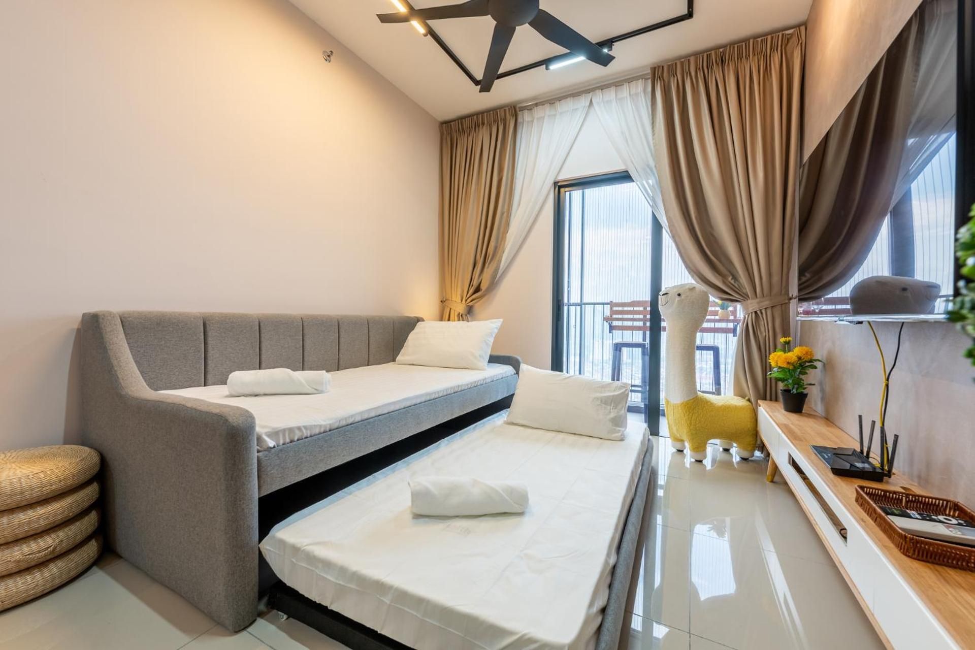 Two-Bedroom Apartment with Balcony