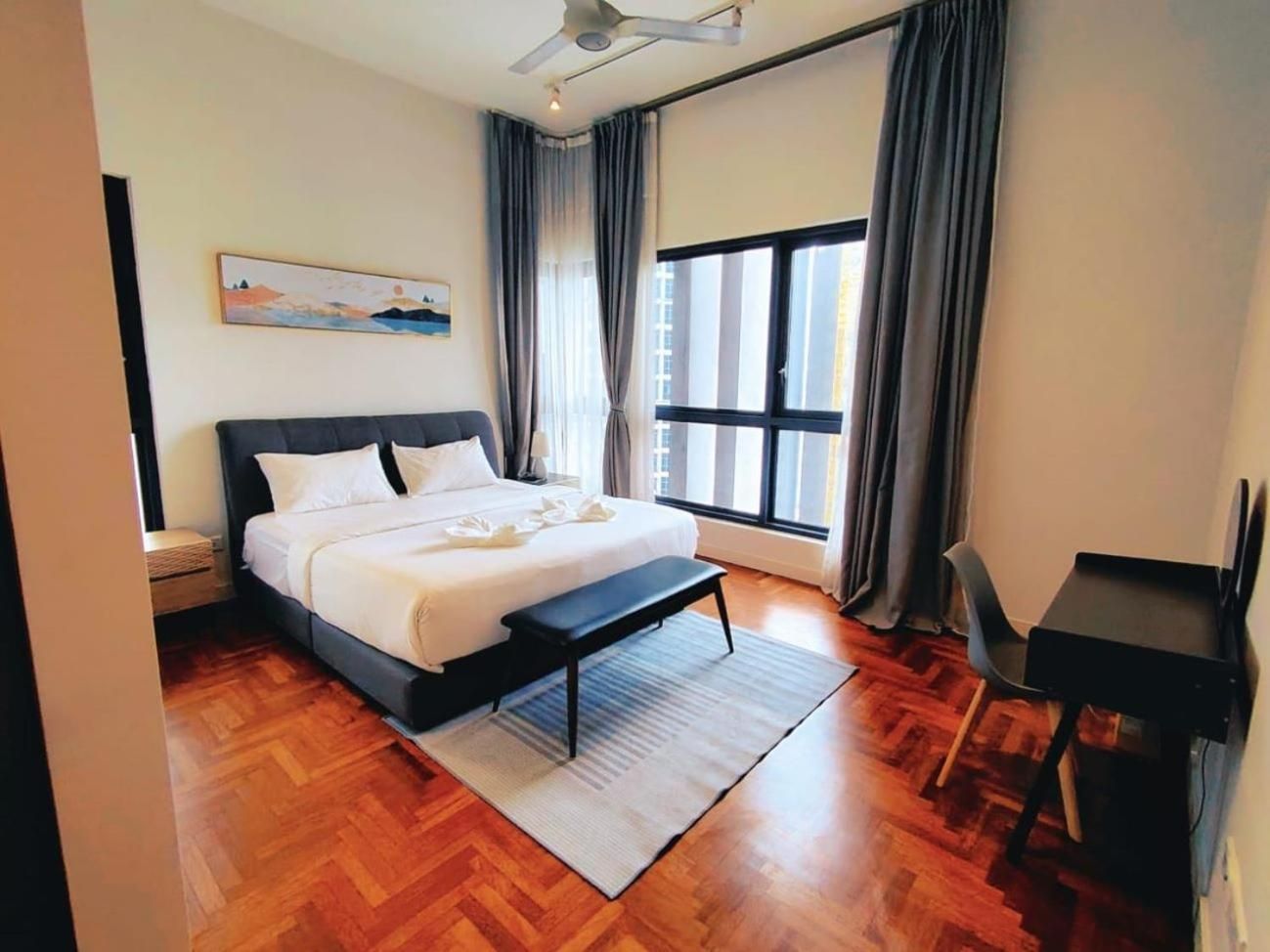 Two-Bedroom Family Suite With Balcony and Bathtub