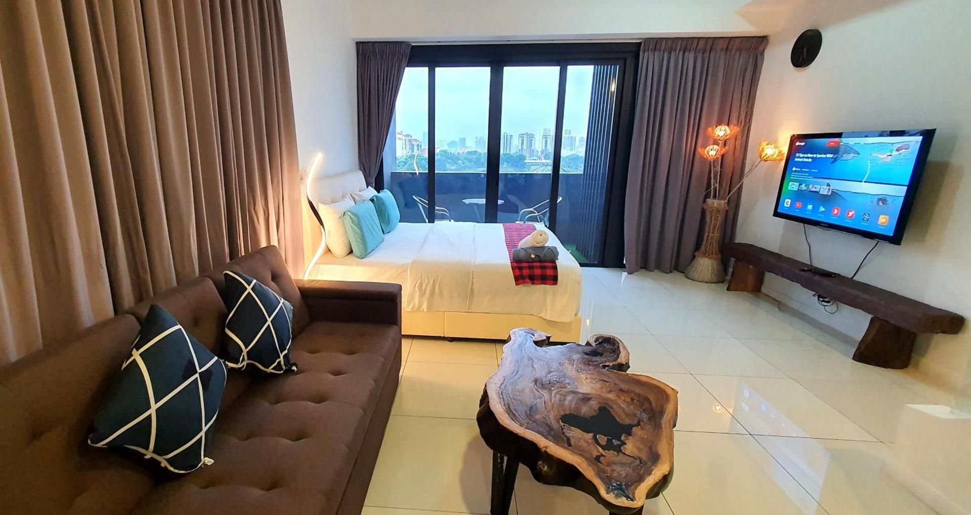Studio with Balcony