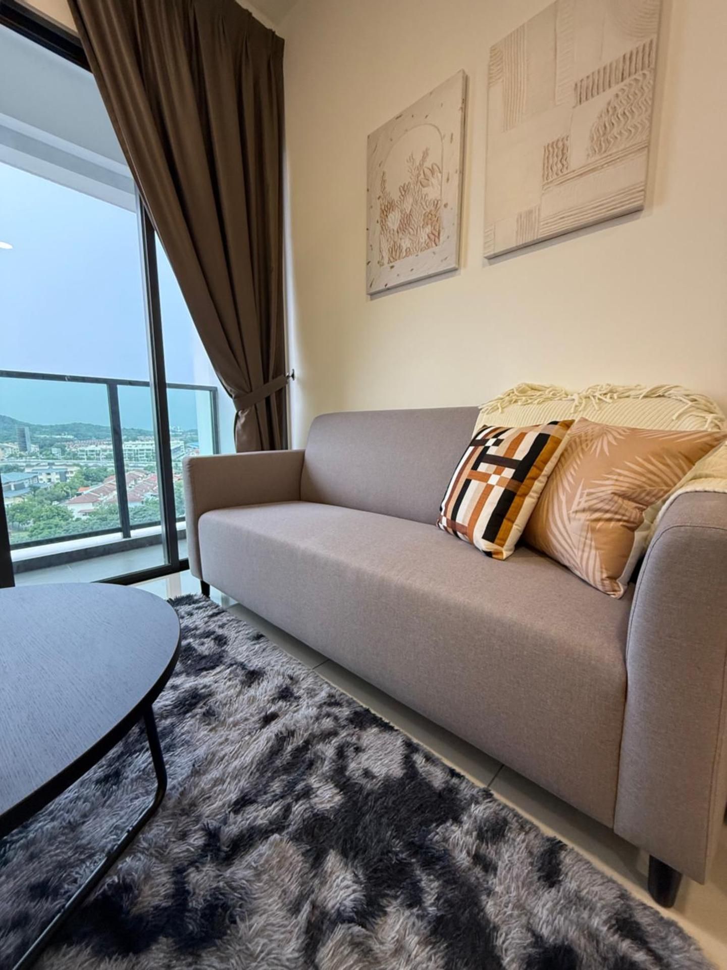 Three-Bedroom Premium Apartment with Balcony