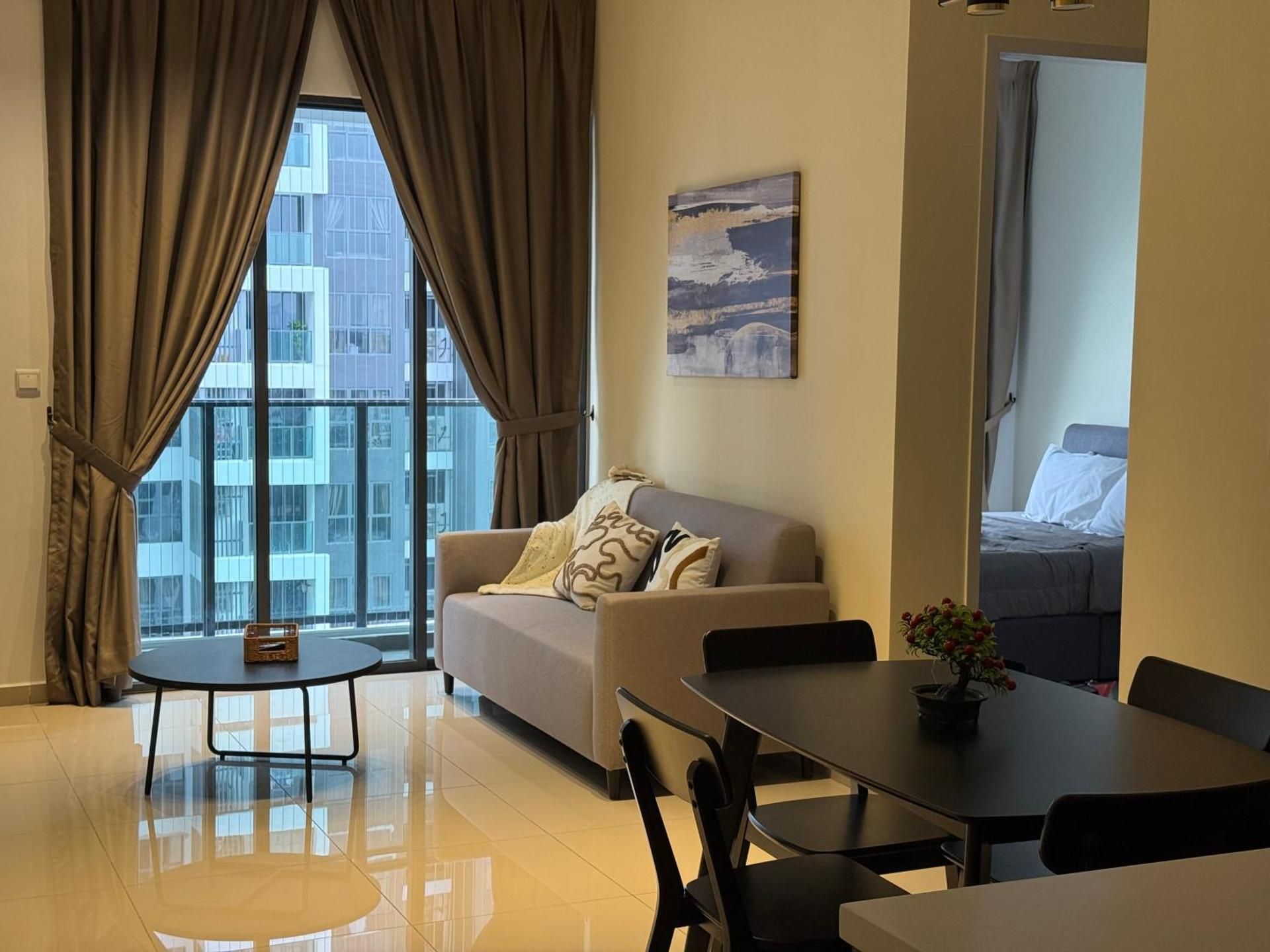 Three-Bedroom Apartment with Water View