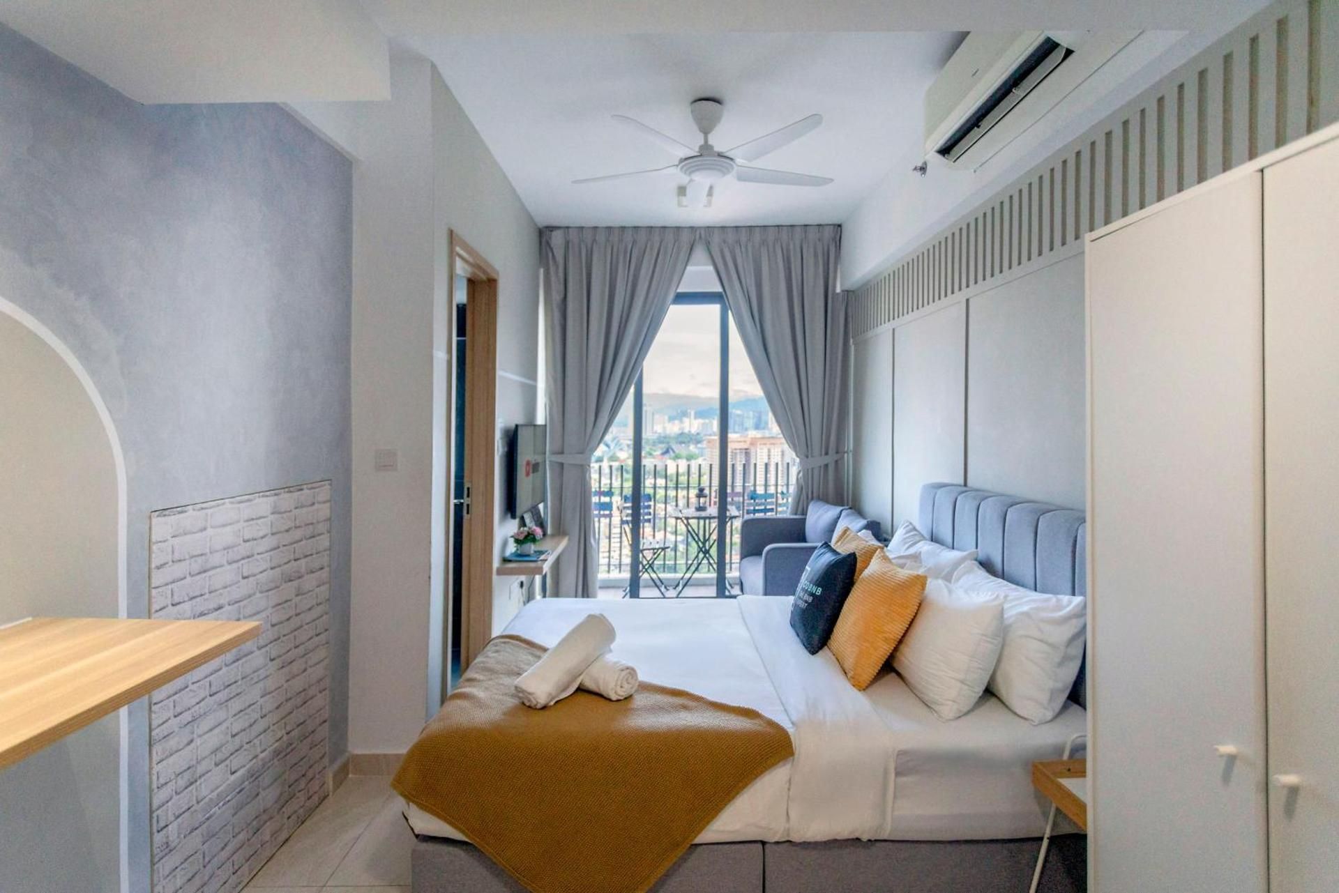 Studio with Balcony