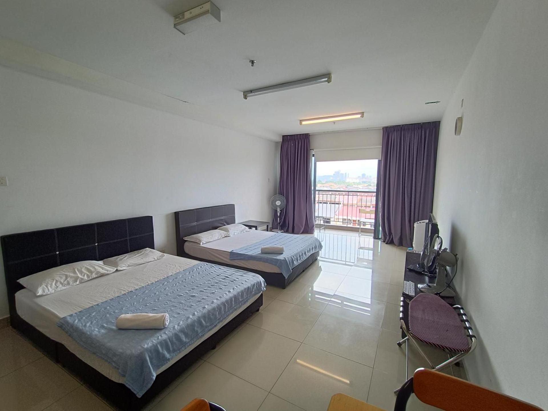 Studio with Balcony