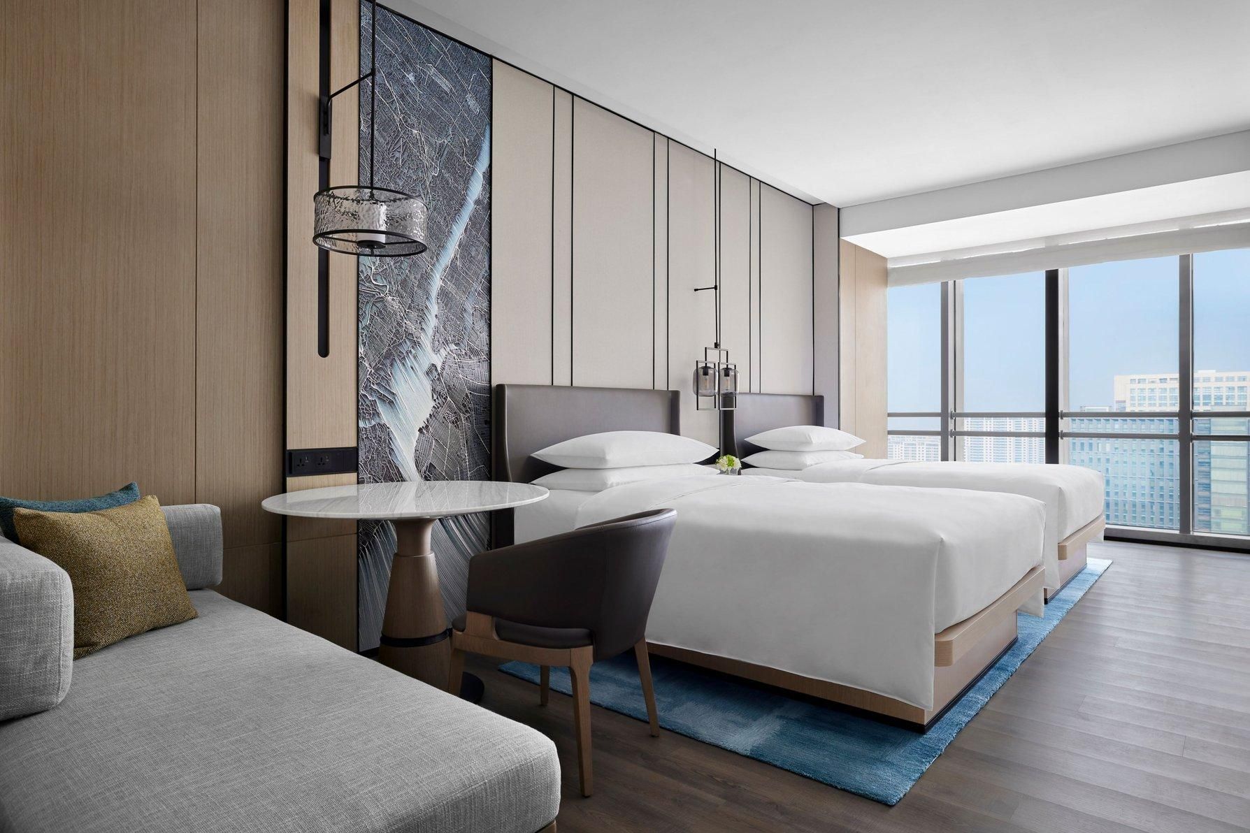 Premier Double, Guest room, 2 Double, City view, High floor