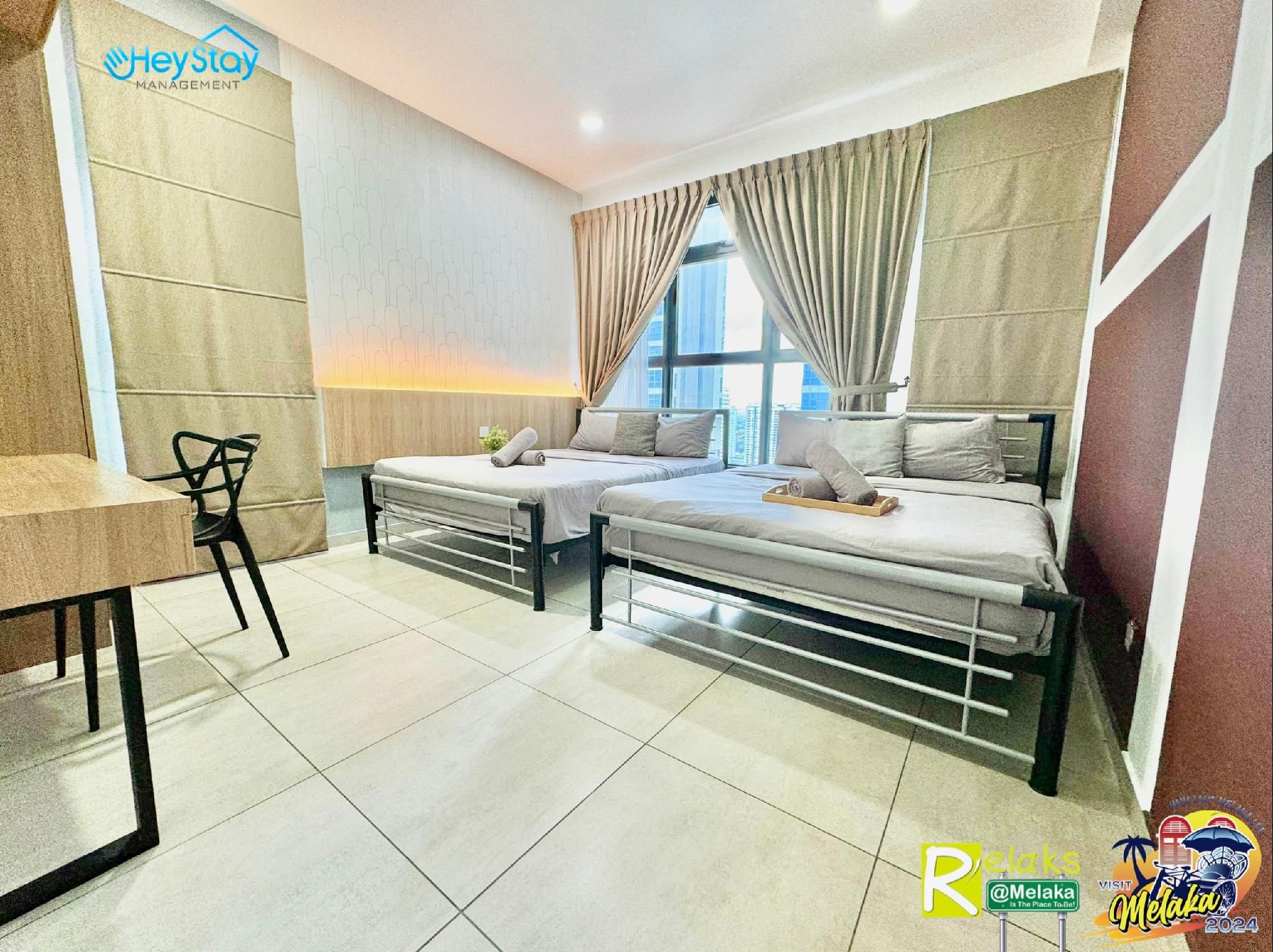 Three-Bedroom Executive Apartment with Balcony