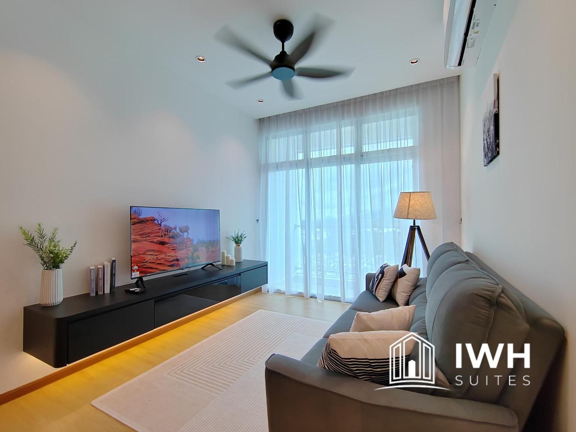 Three-Bedroom Premium Apartment with Balcony