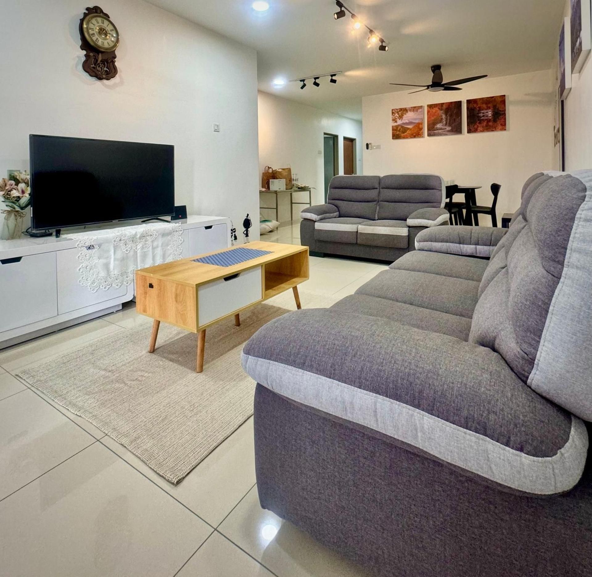 Three-Bedroom Premium Apartment with Balcony