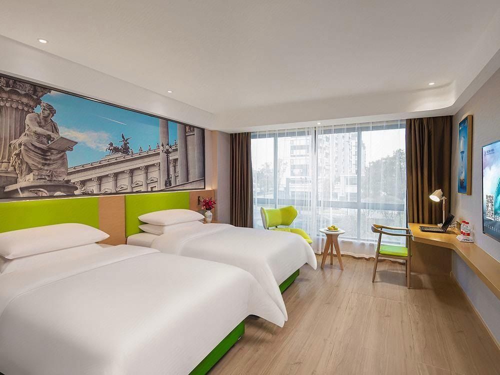 Vienna 3 Best Hotel Quzhou Qujiang Vienna - Functional Chess Room With Twin Bed