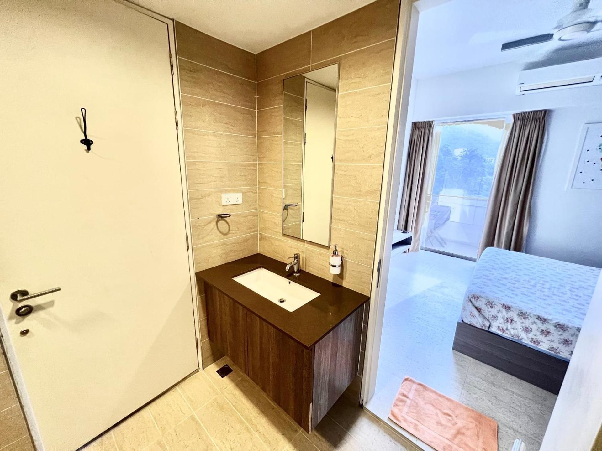 Deluxe Two-Bedroom Apartment with Garden View