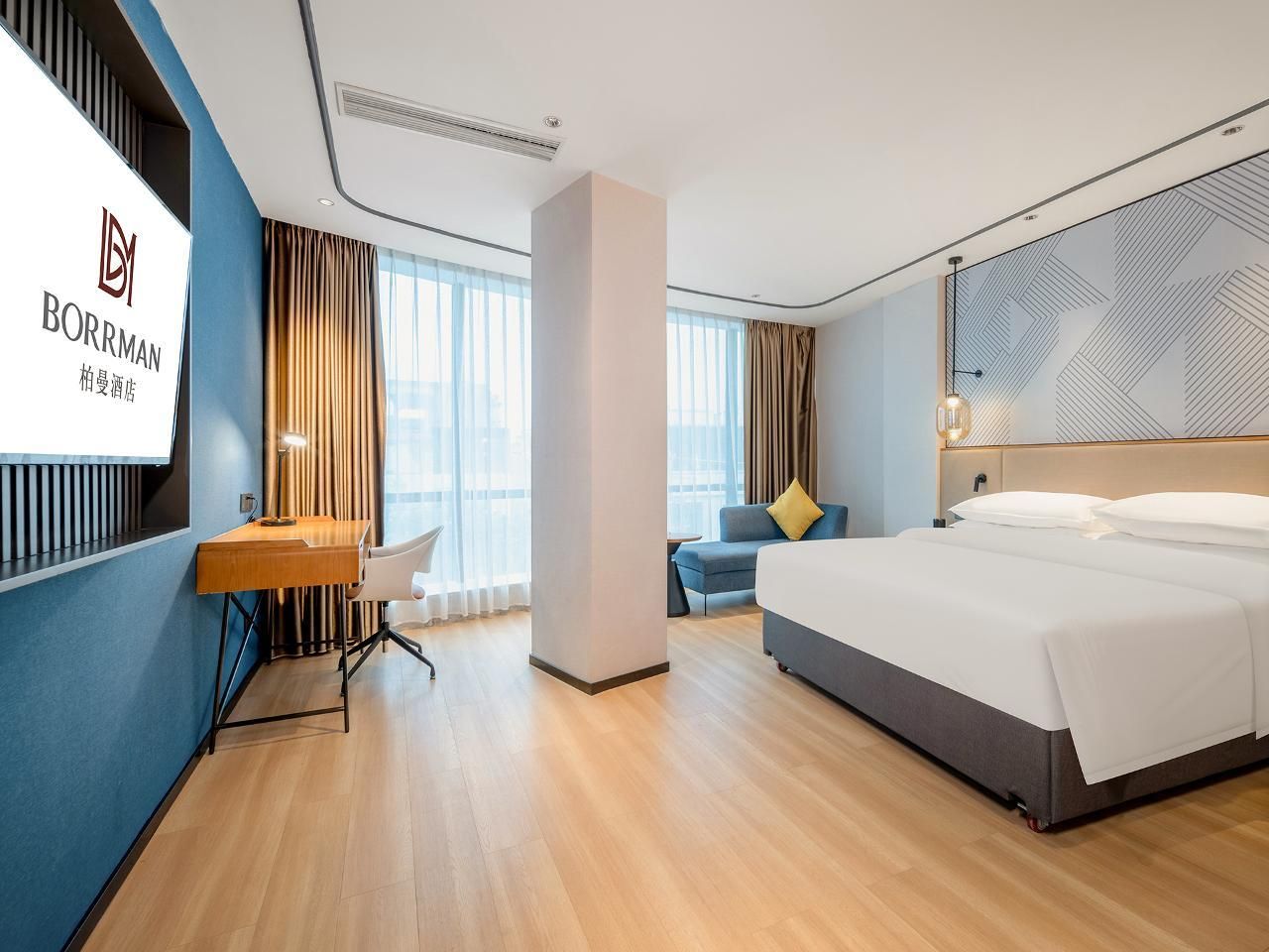 Borrman Hotel Beihai Hepu High-Speed Railway Station Haisi Shougang Intelligent Standard Queen Room