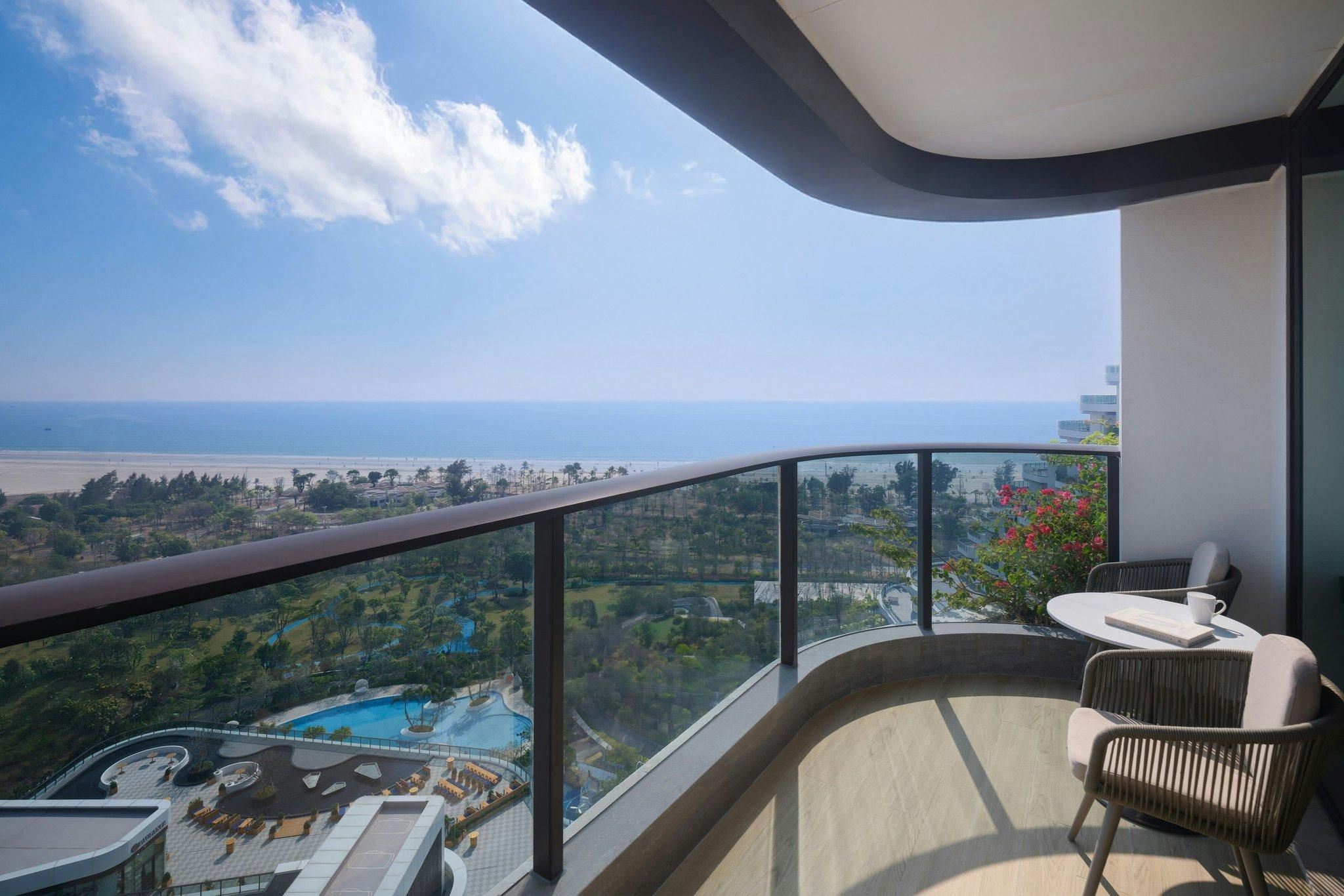 Beihai Marriott Resort Premier Twin, Guest room, 2 Double, Ocean view, Balcony 2