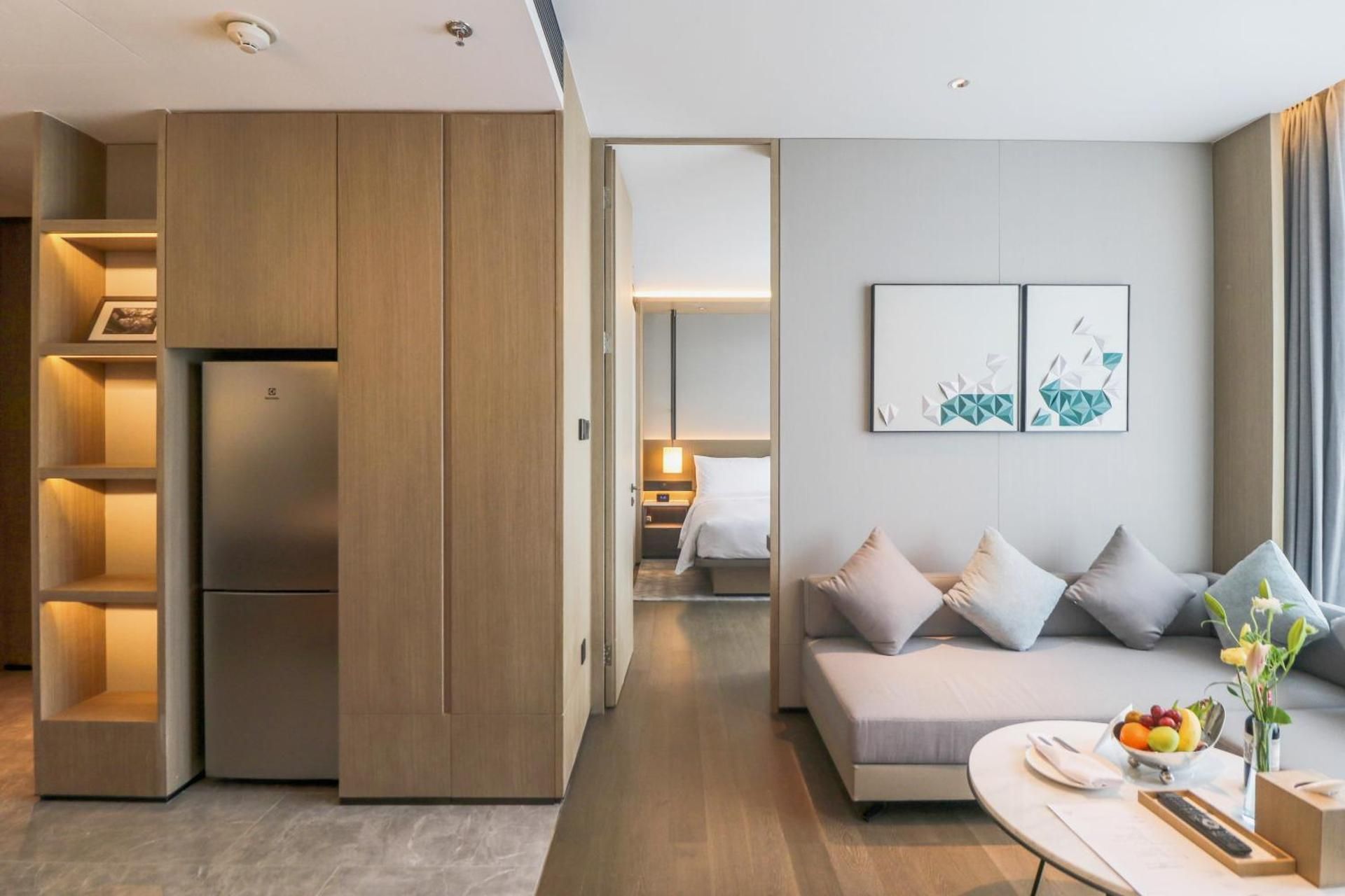 The Meixi Lake, Changsha Marriott Executive Apartments 1 Bedroom Suite, 1 King, Lake view 3