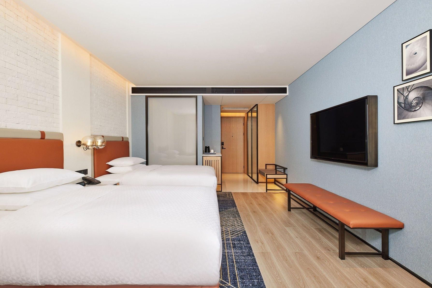 Standard Double Room, Guest room, 2 Double, City view