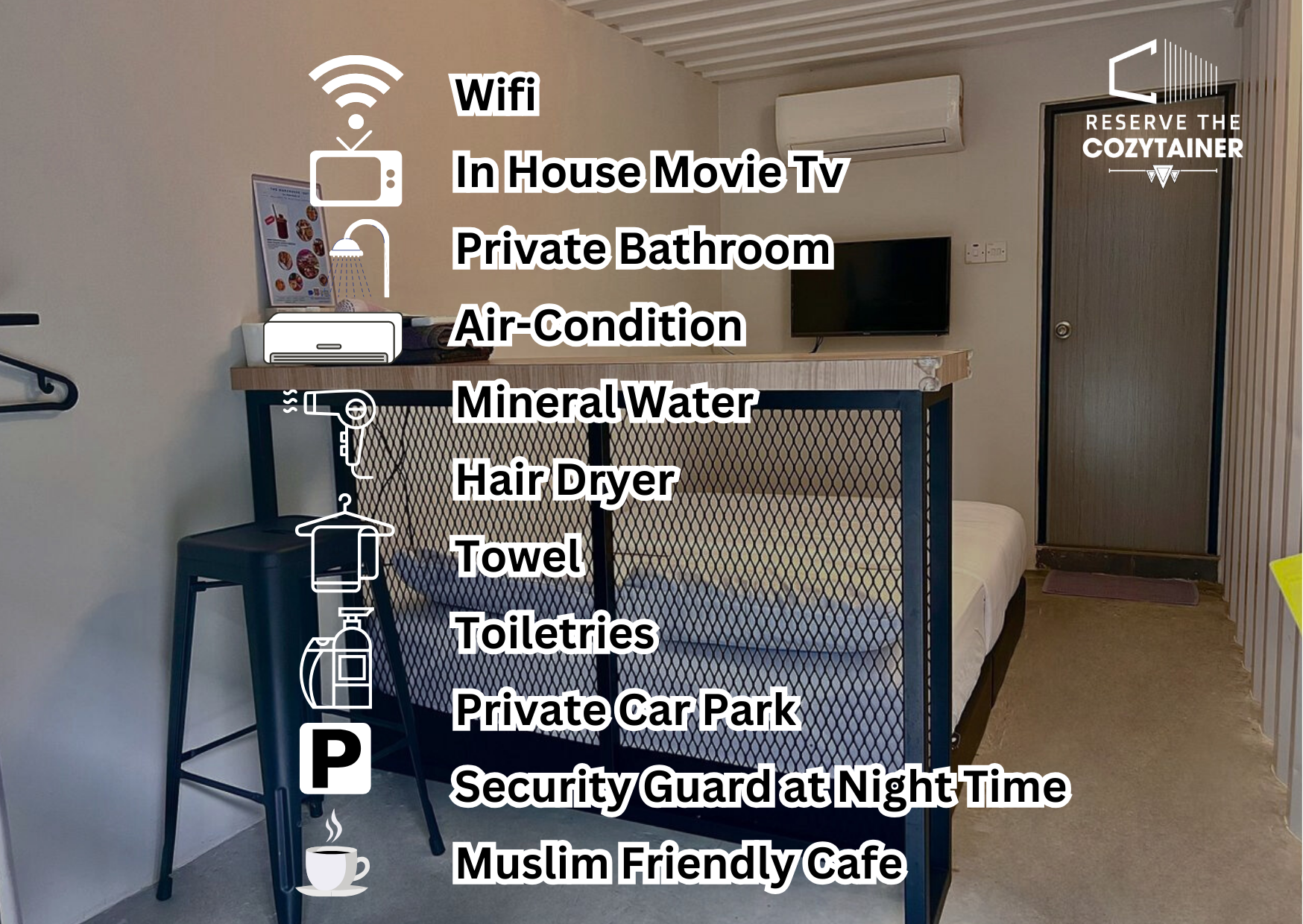 Reserve The Cozytainer Double Room Garden View