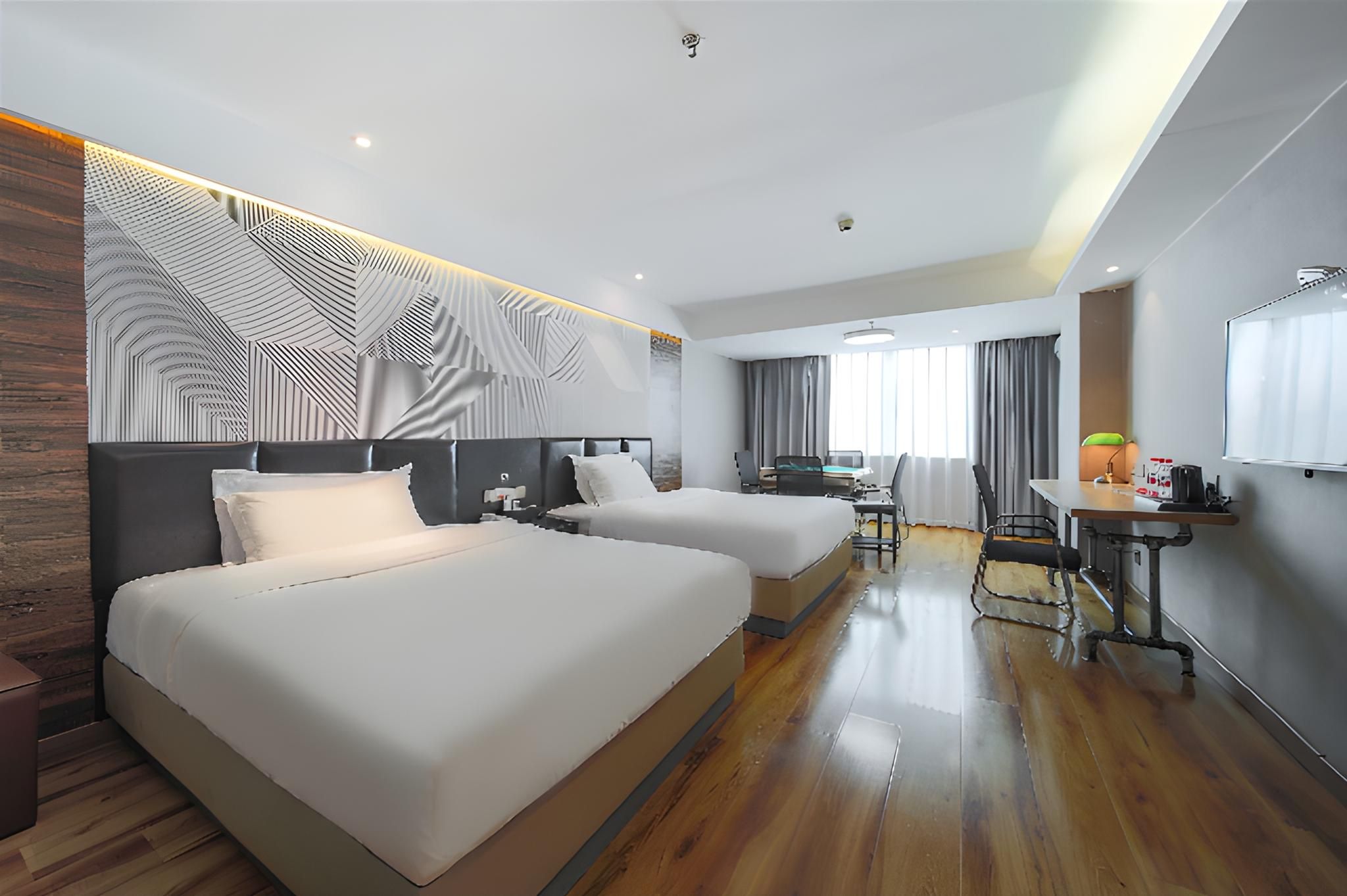 Borrman Hotel Heyuan Party School Wanlong City Fountain Dossen - Deluxe Twin Room