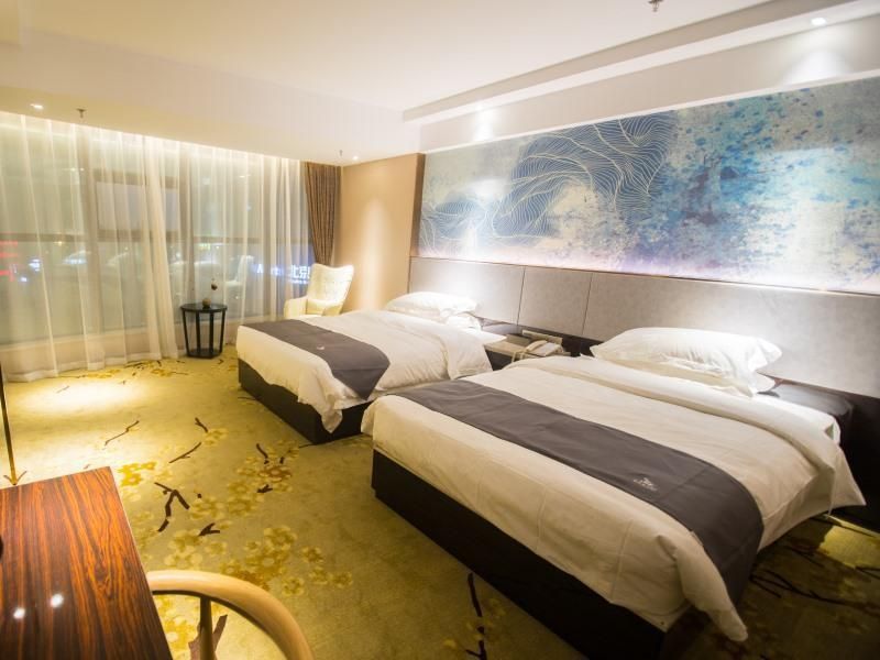 GreenTree Eastern Hotel Jingde Town Railway Station Twin Room with View 2