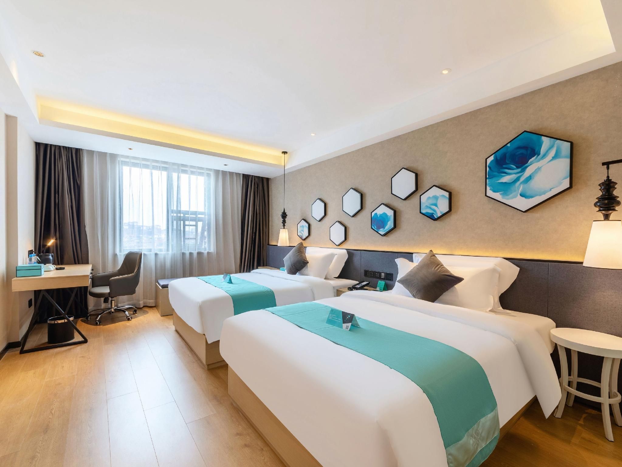 XANA Lite Hotel Jingde Town Cidu Road Xana - Deluxe Twin Room Bed Room 2