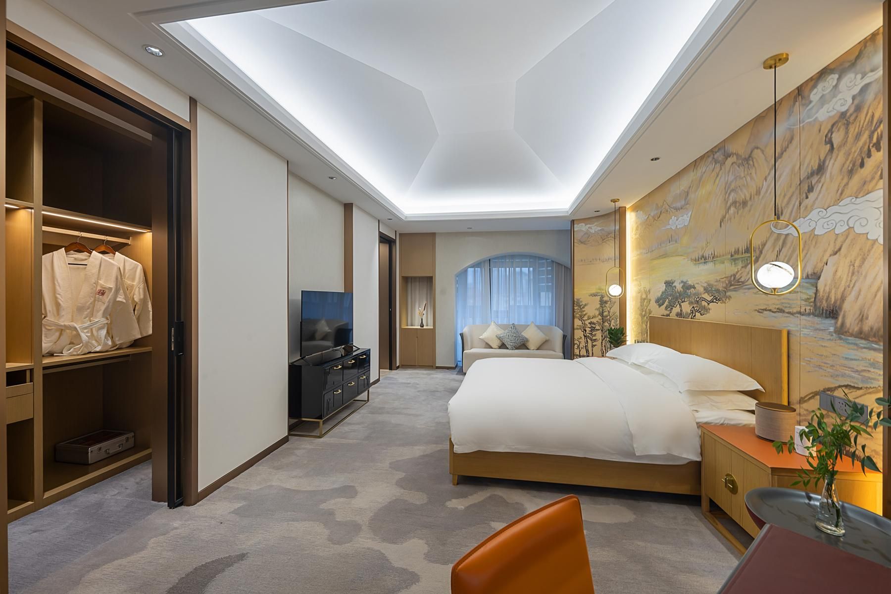 Floral  Lux Hotel·Dongyang jiuqilu B&B 1 King Bed 2