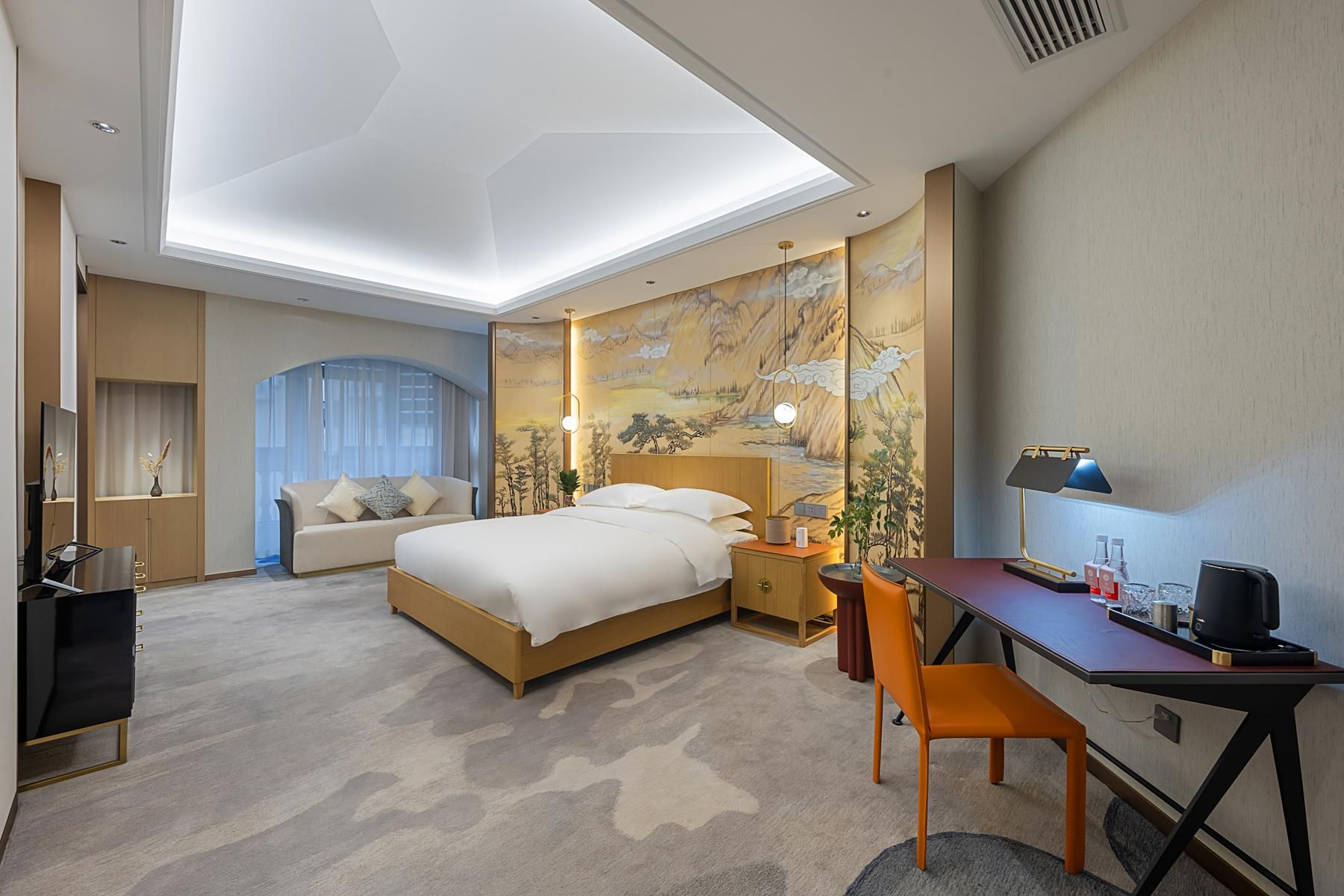 Floral  Lux Hotel·Dongyang jiuqilu B&B 1 King Bed
