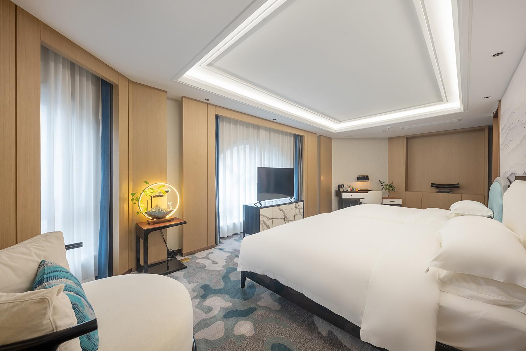 Floral  Lux Hotel·Dongyang jiuqilu B&B Family Type A Room