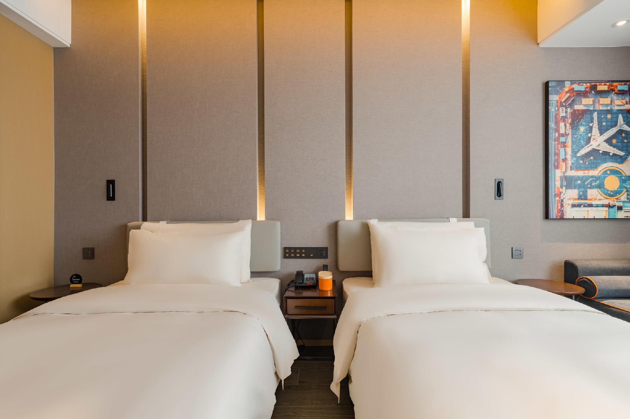 Atour Hotel Langfang High-speed Railway Station 2 Bed Twin Superior Room