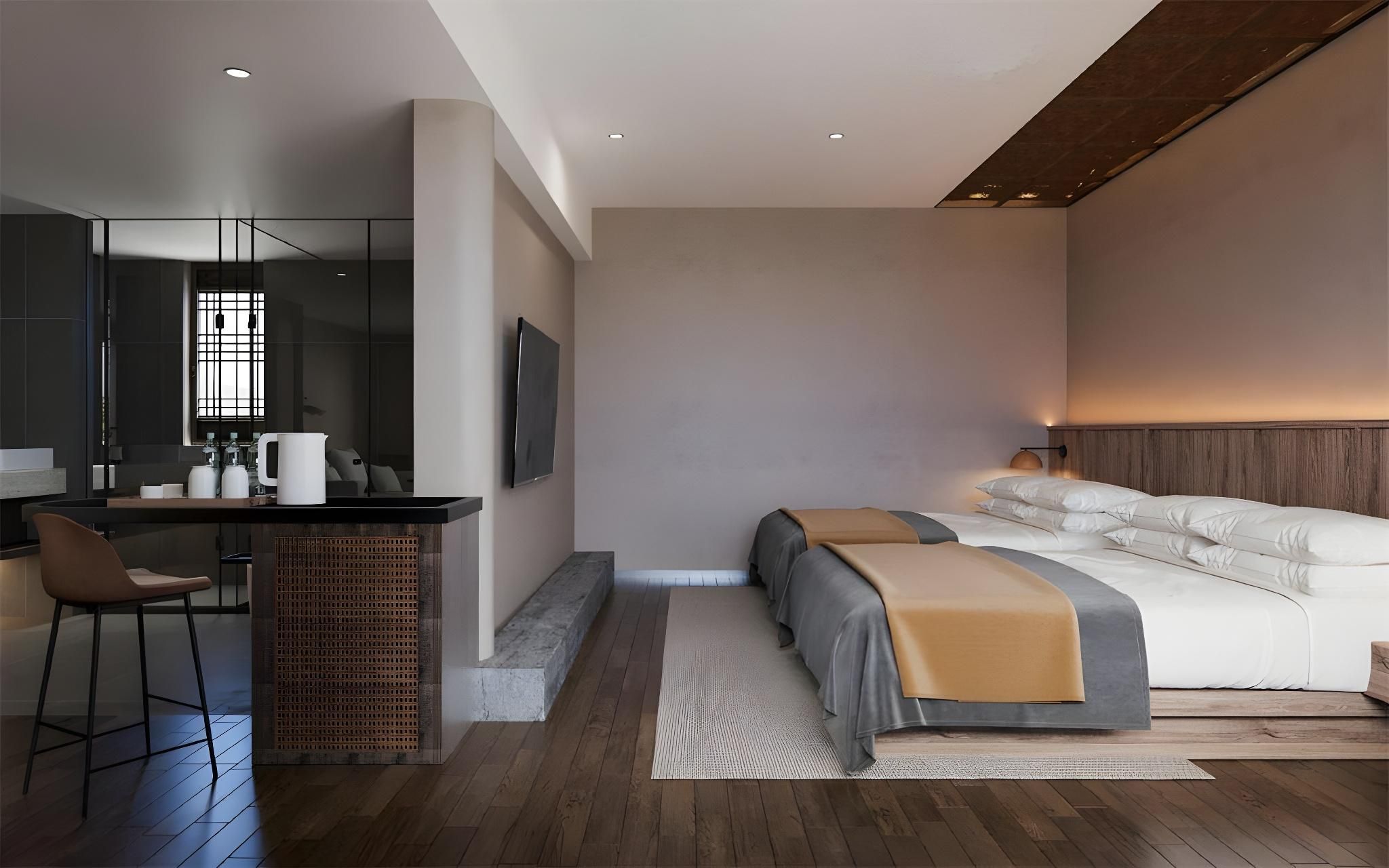 Lake Floor Twin Room - Non-Smoking