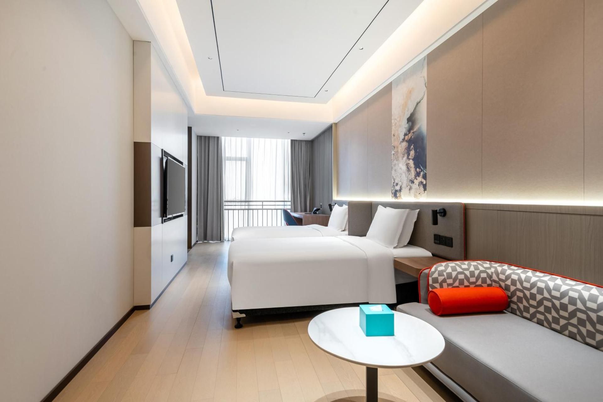 Standard Double Room with Two Double Beds - High Floor