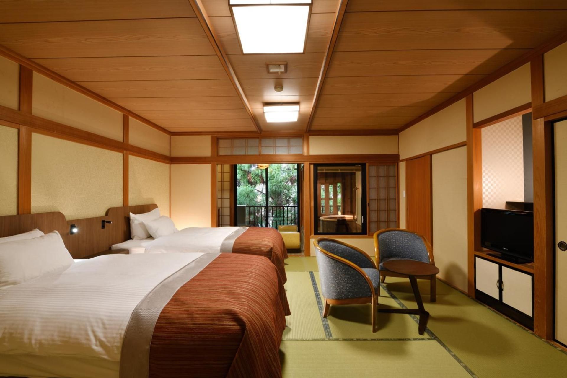 Twin Room with Tatami Area and Open Air Bath - 2nd Floor