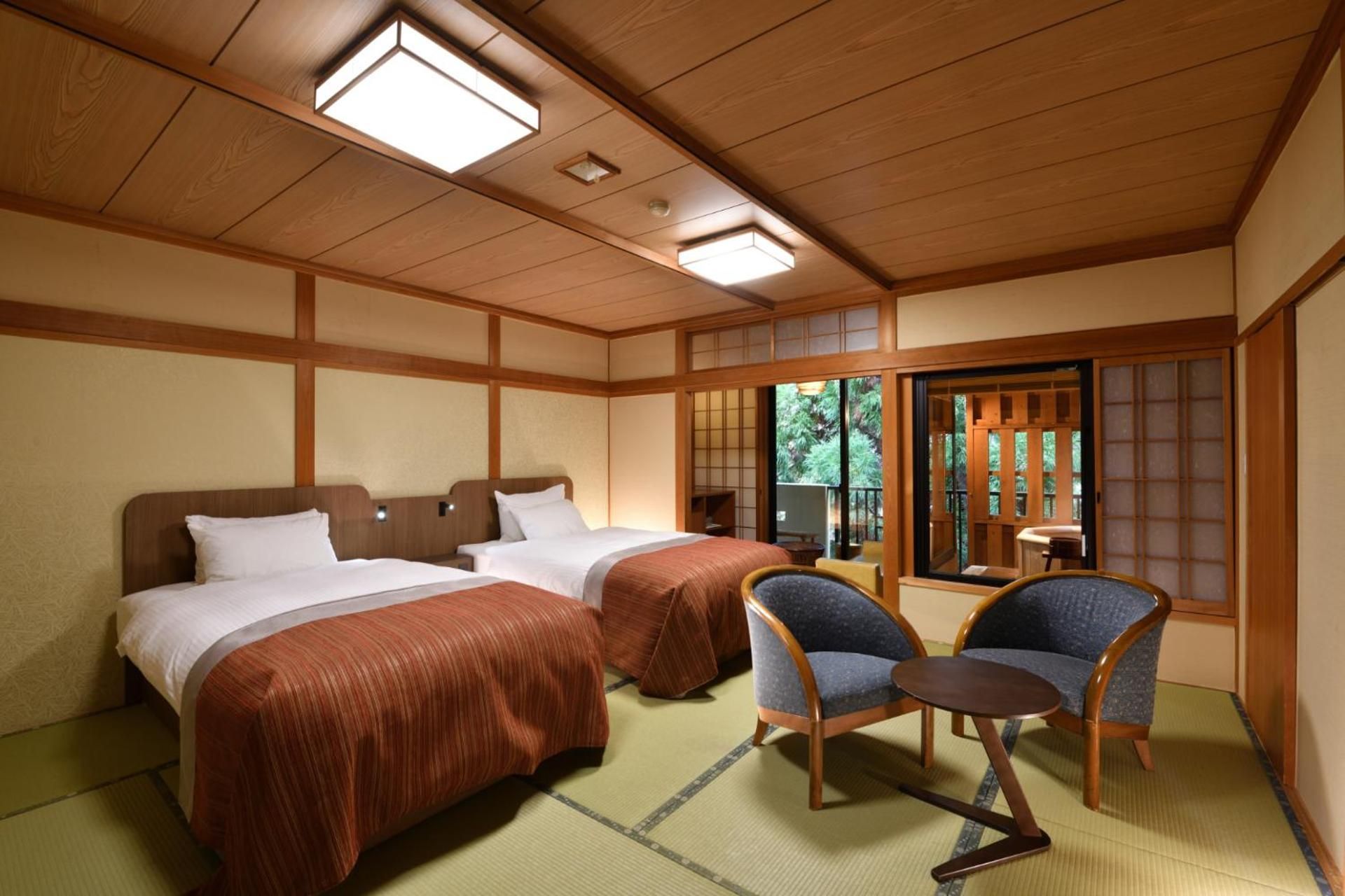 Twin Room with Tatami Area and Open Air Bath - 2nd Floor