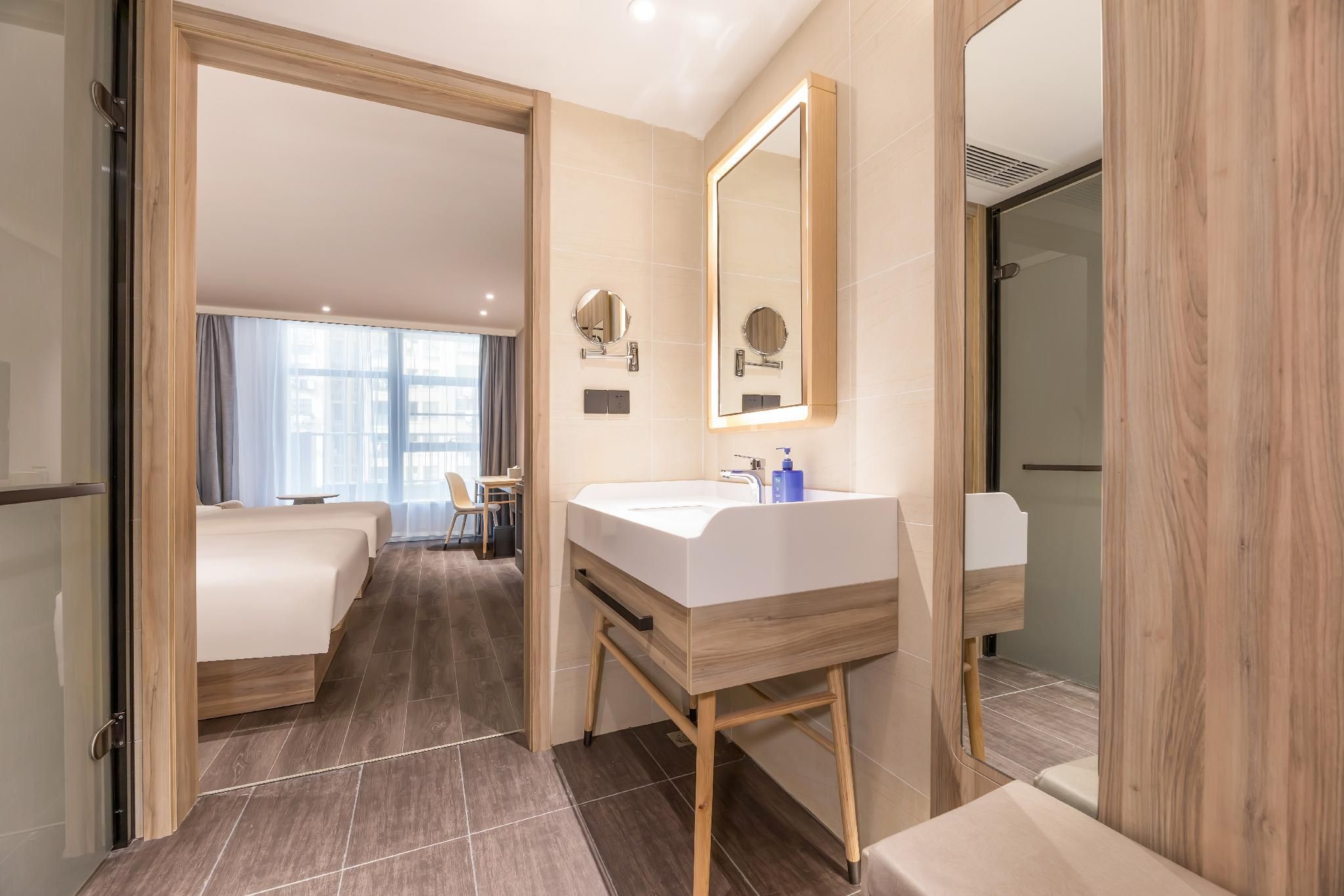 Hanting Hotel Wuhu Government Affairs Center Senior Twin Room-Family 3