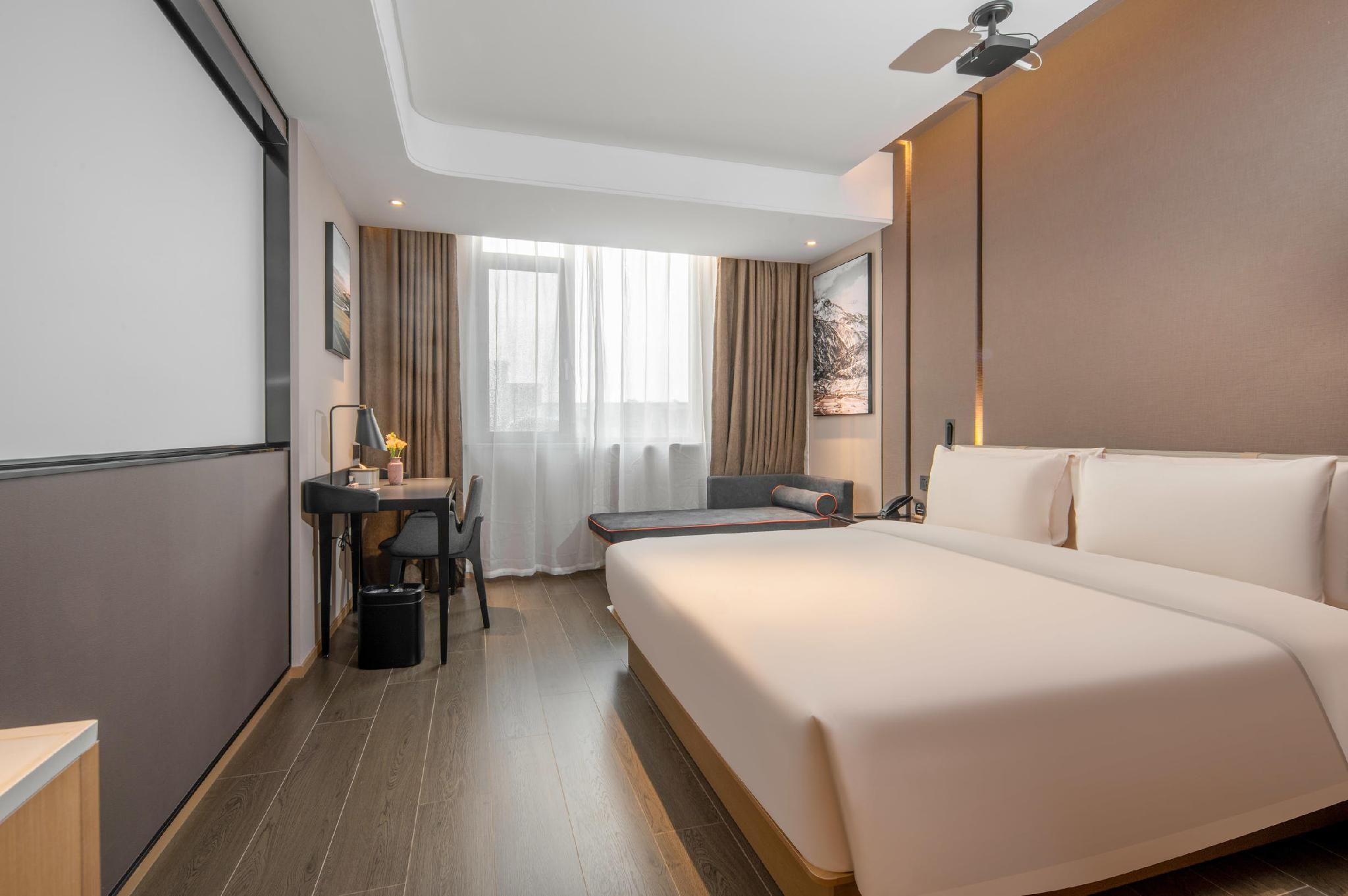 Atour Hotel Yangzhou Dongguan Street Geyuan Atour - JIMU Cinema 1 Bed Room