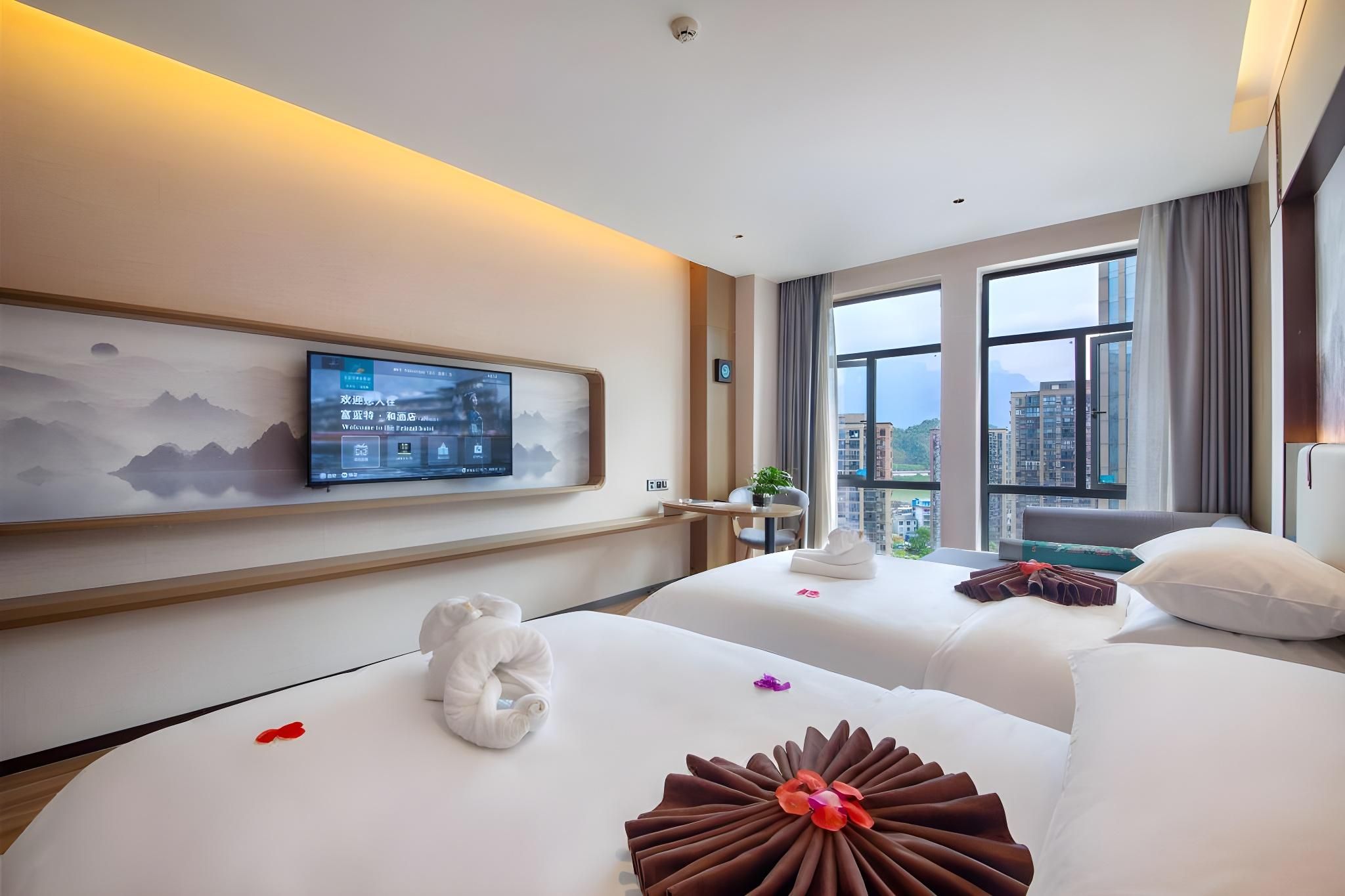 Firend He Hotel(Zhangjiajie High-speed Railway Station Store) Deluxe Twin Room 2