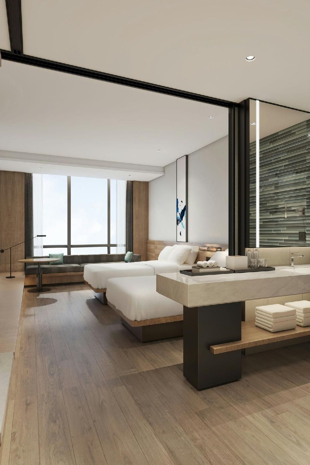 Executive Double, Guest room, 2 Double, City view