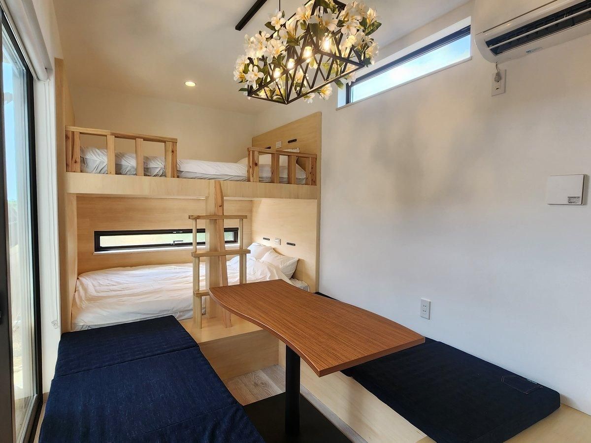 Twin Room with Two Double Beds - Room107