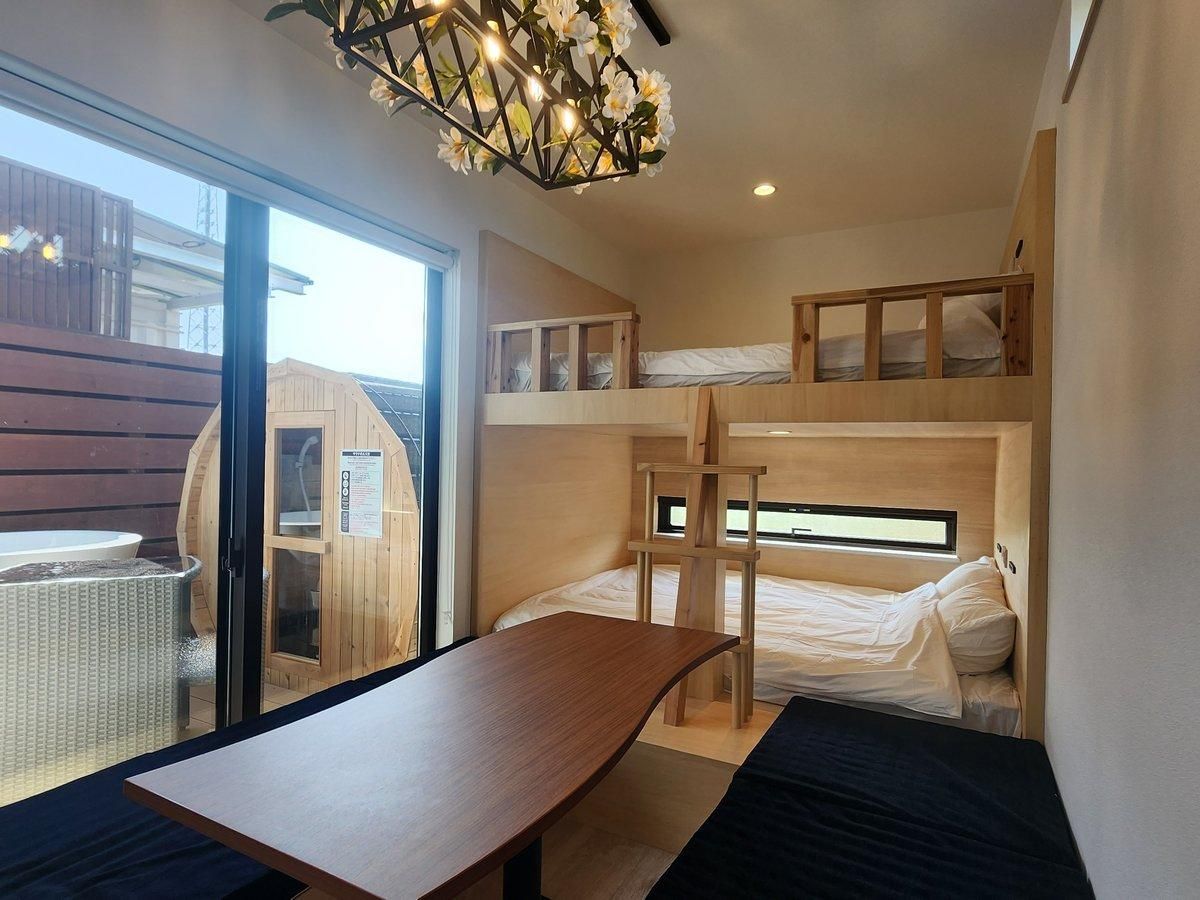 Twin Room with Two Double Beds - Room107