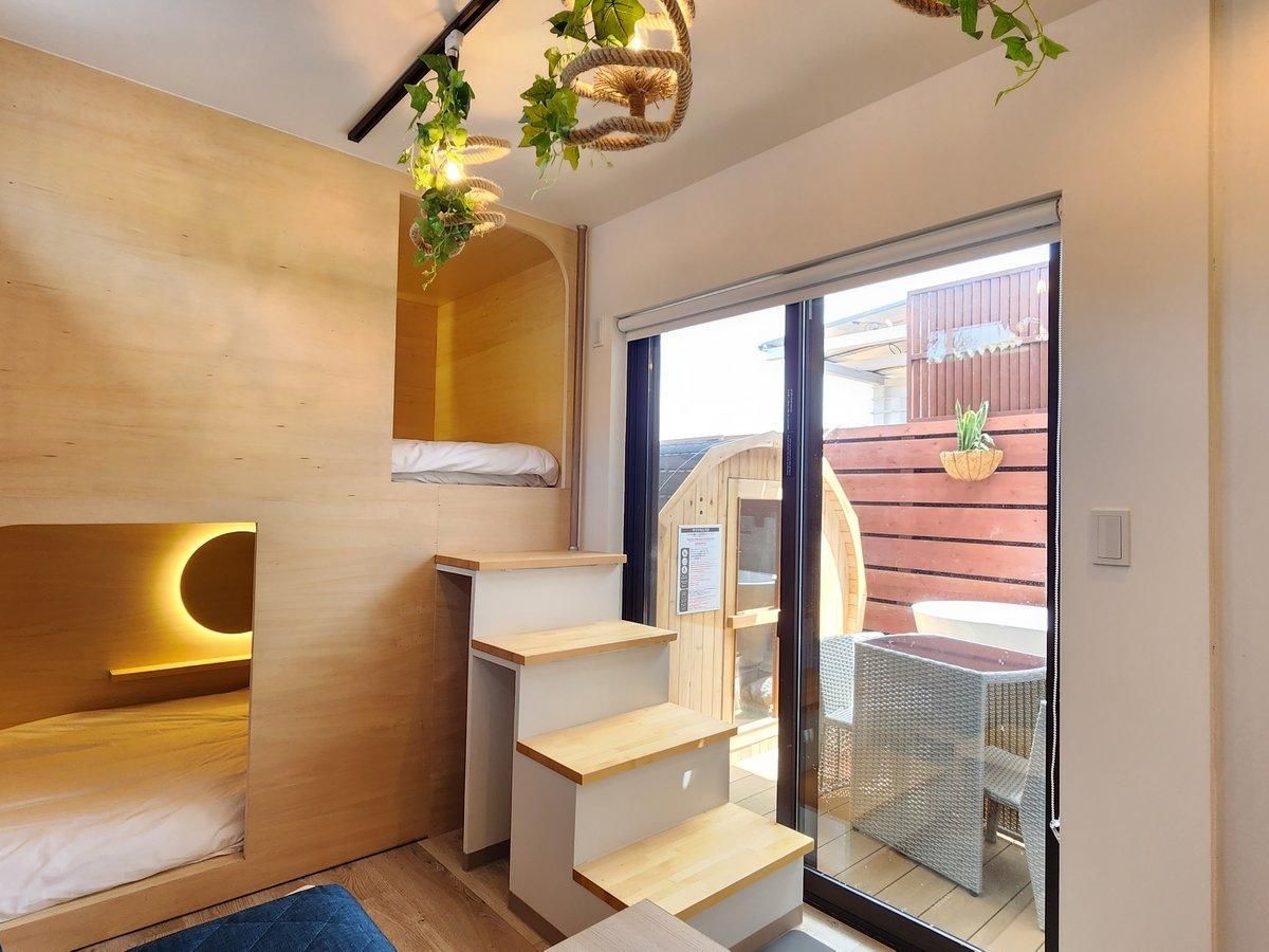 Twin Room with Two Double Beds - Room104
