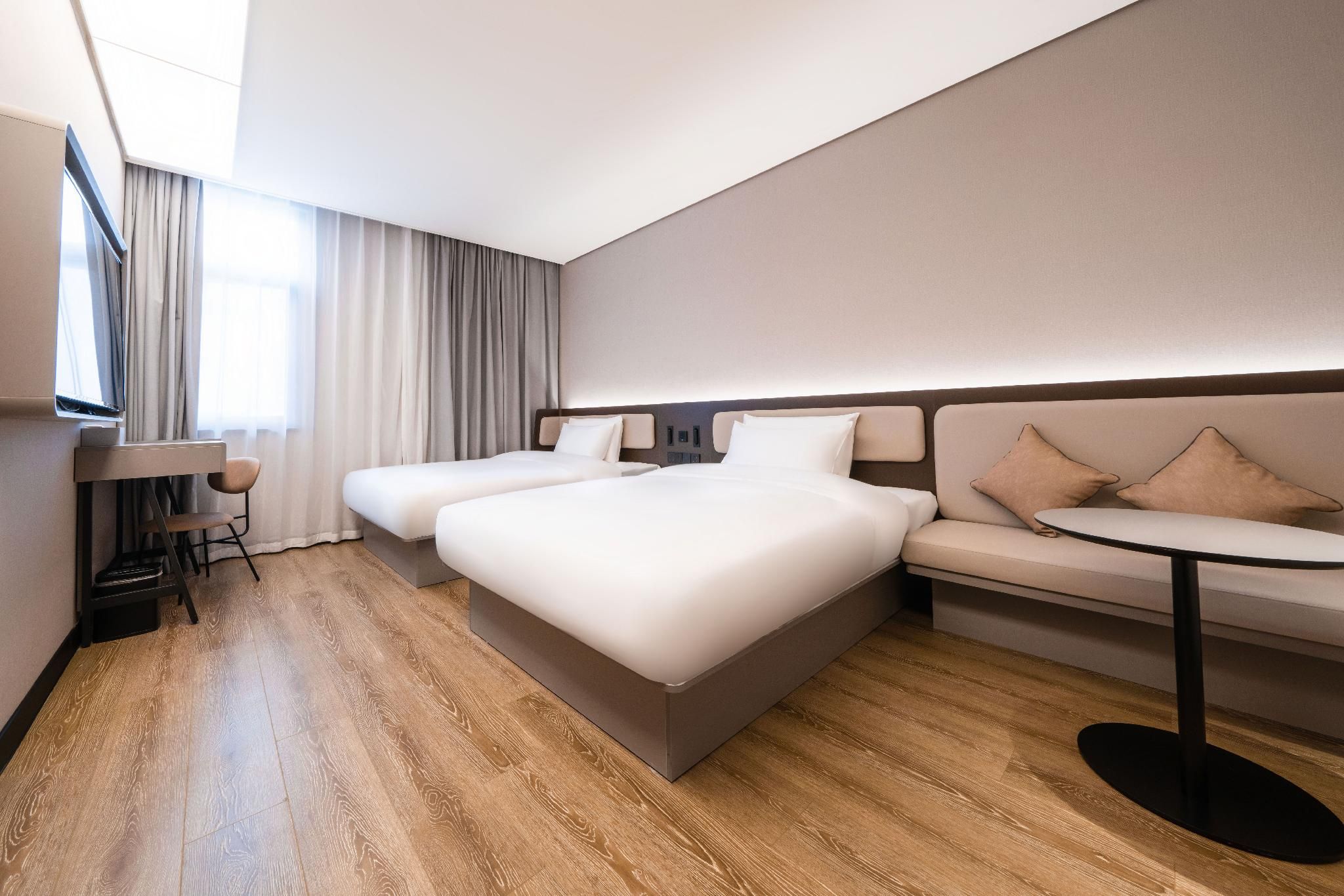 Hanting Hotel Jiangyou Fantawild Baolong Plaza Twin Business Room