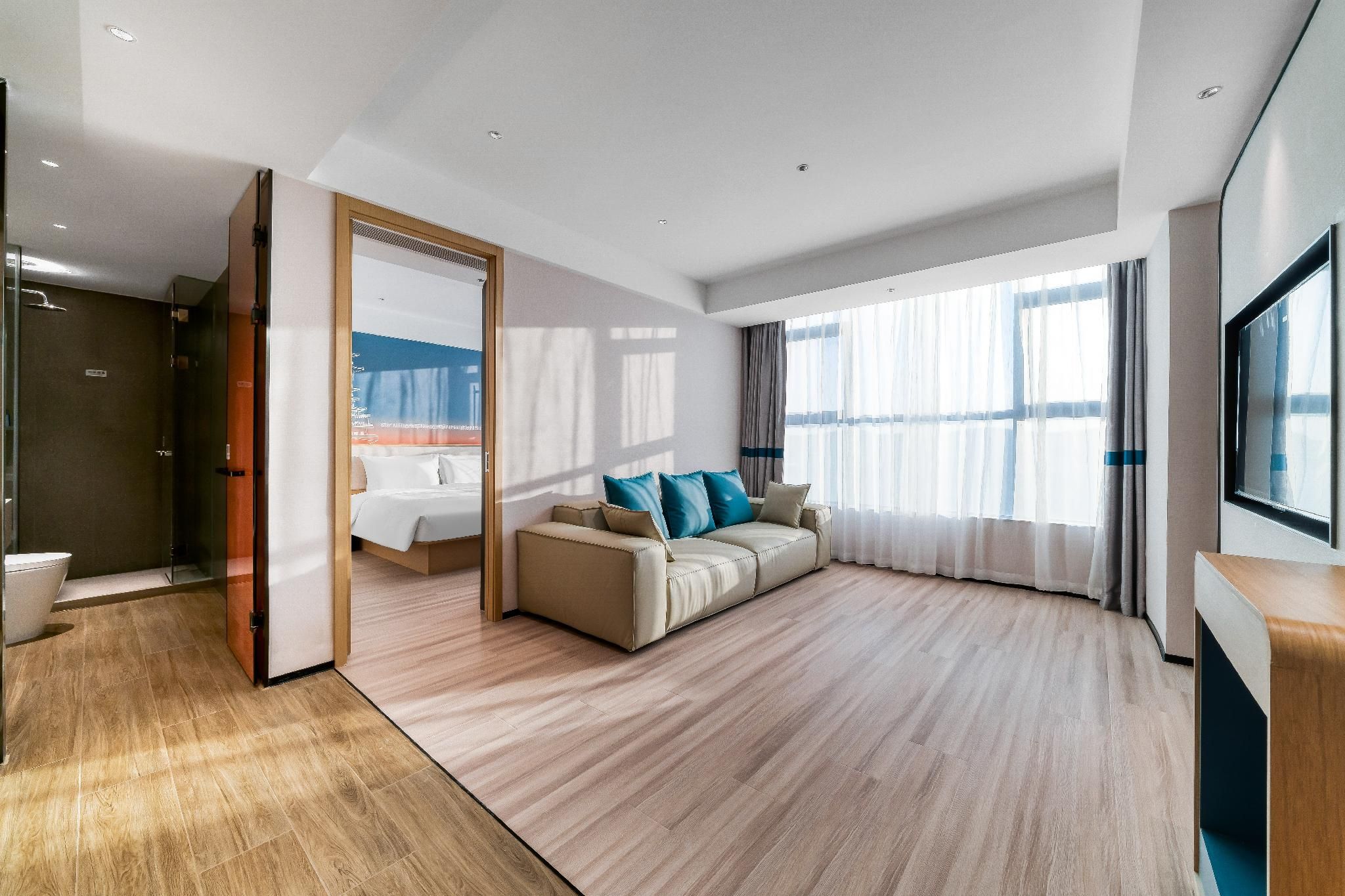 Nihao Hotel Mianyang Economic Development Zone Wanda One-Bedroom Suite with Living Room