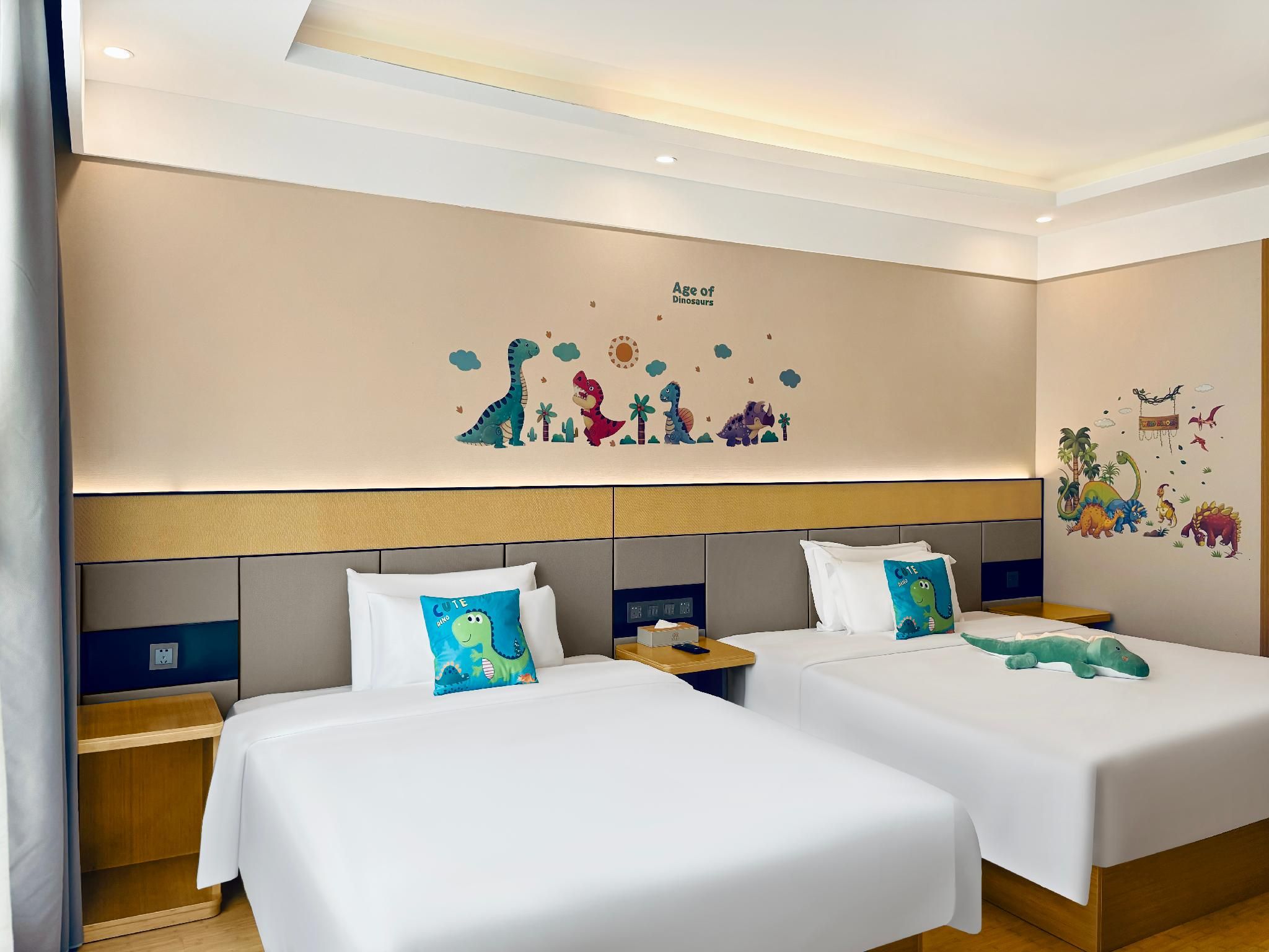 Family Themed Room with Big and Small Bed