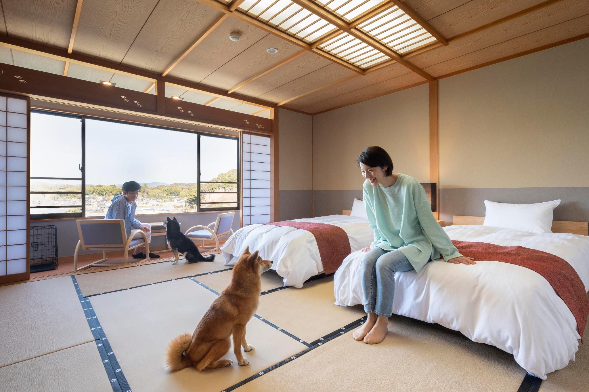 Upper Floor Lake View-Japanese Modern Twin Room, Non-Smoking