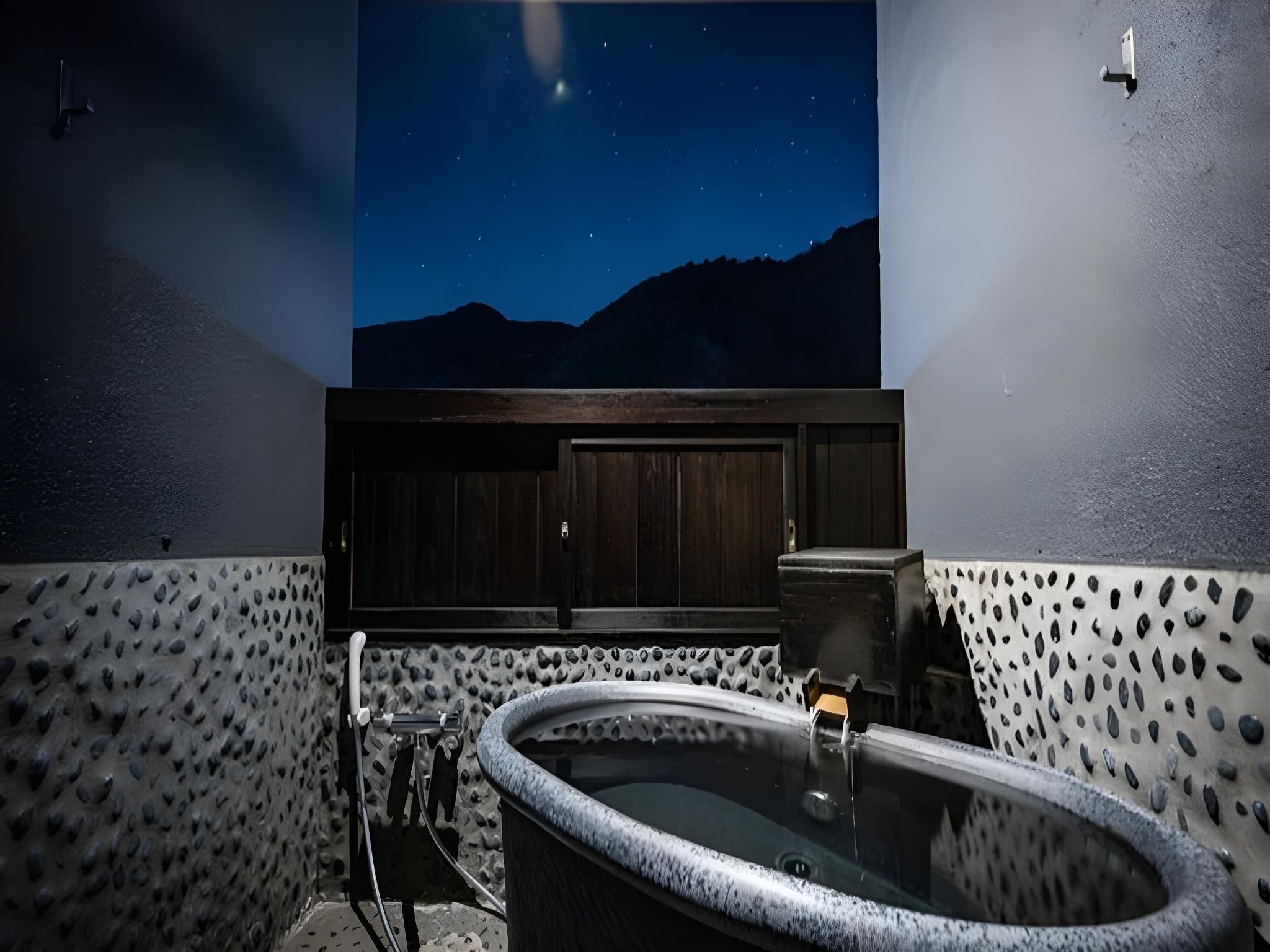 Japanese-Western Style Room with Open-Air Bath