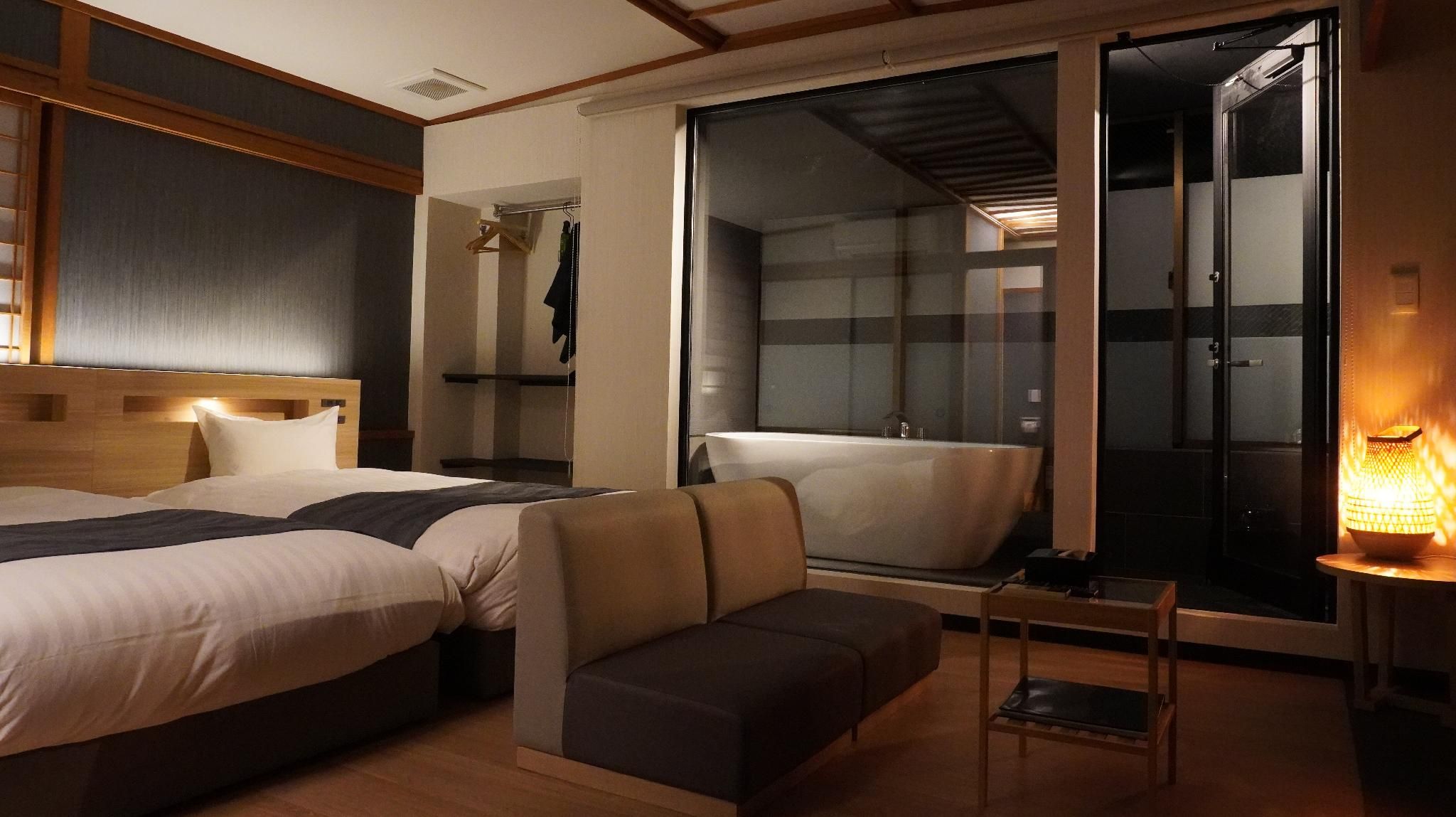 Japanese Western Style Room with Semi Open Air Bath