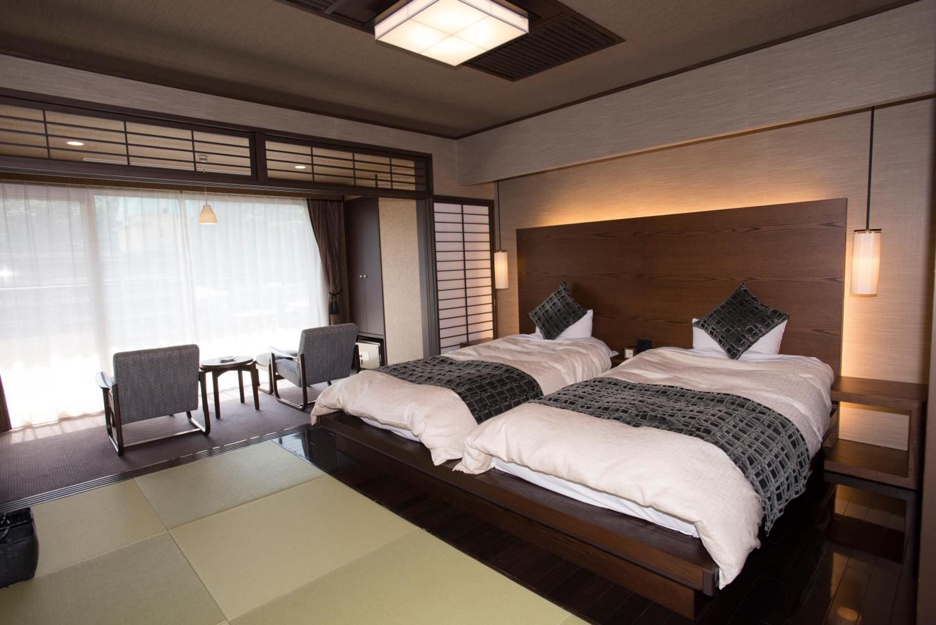 Room with Tatami Area and Shared Bath and Private Toilet