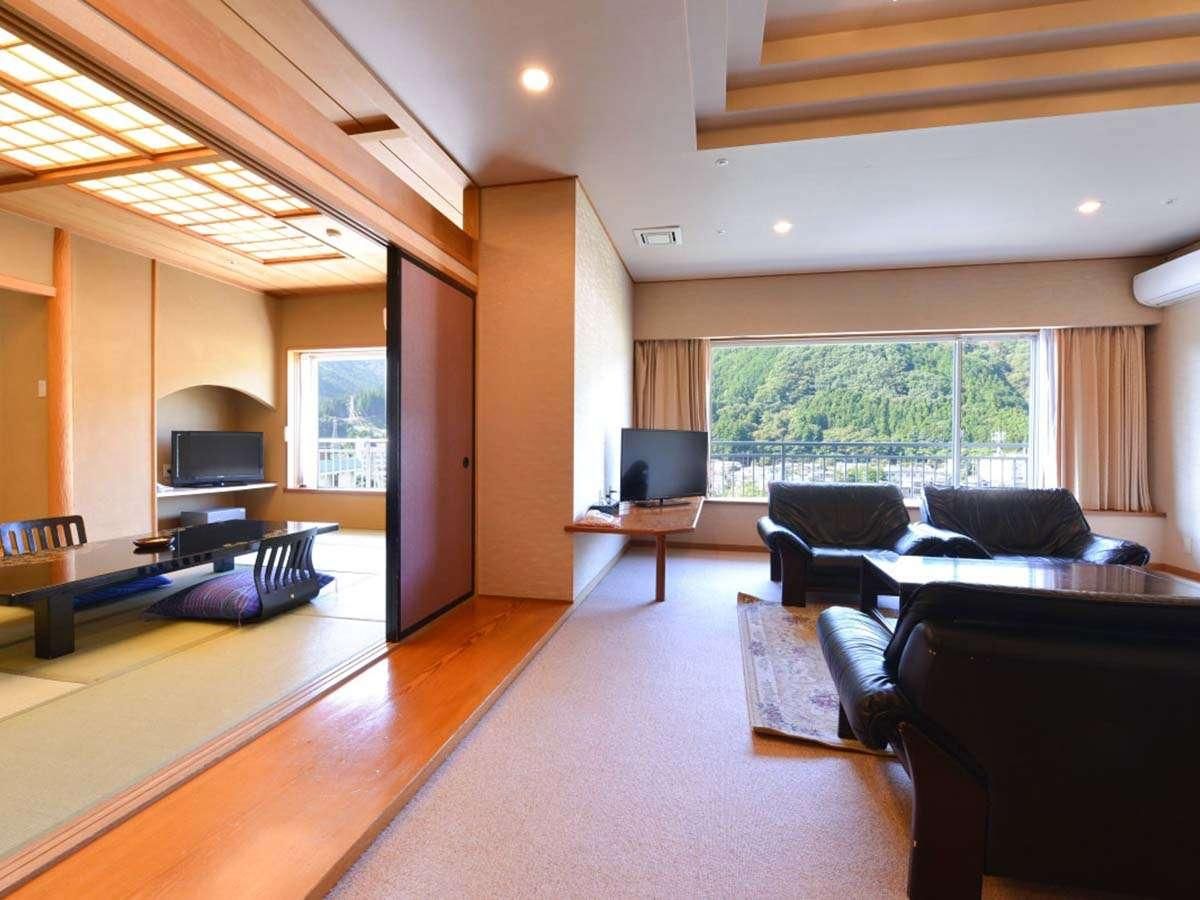 Hyakka building Top floor Japanese-Western-Style Twin Suite, Indoor Bath, Non-Smoking