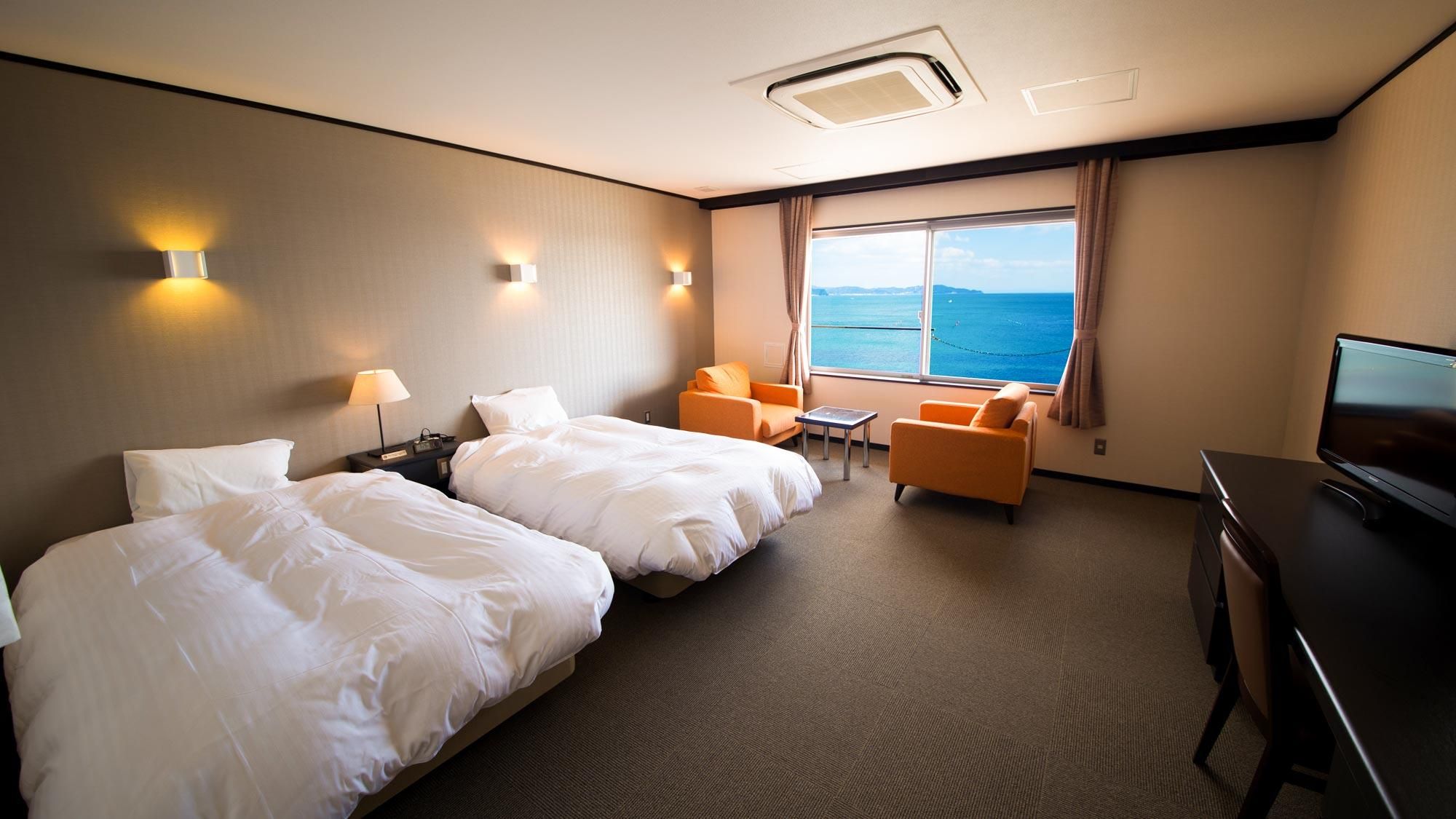 Ocean View Western Style Twin Room - Non-Smoking