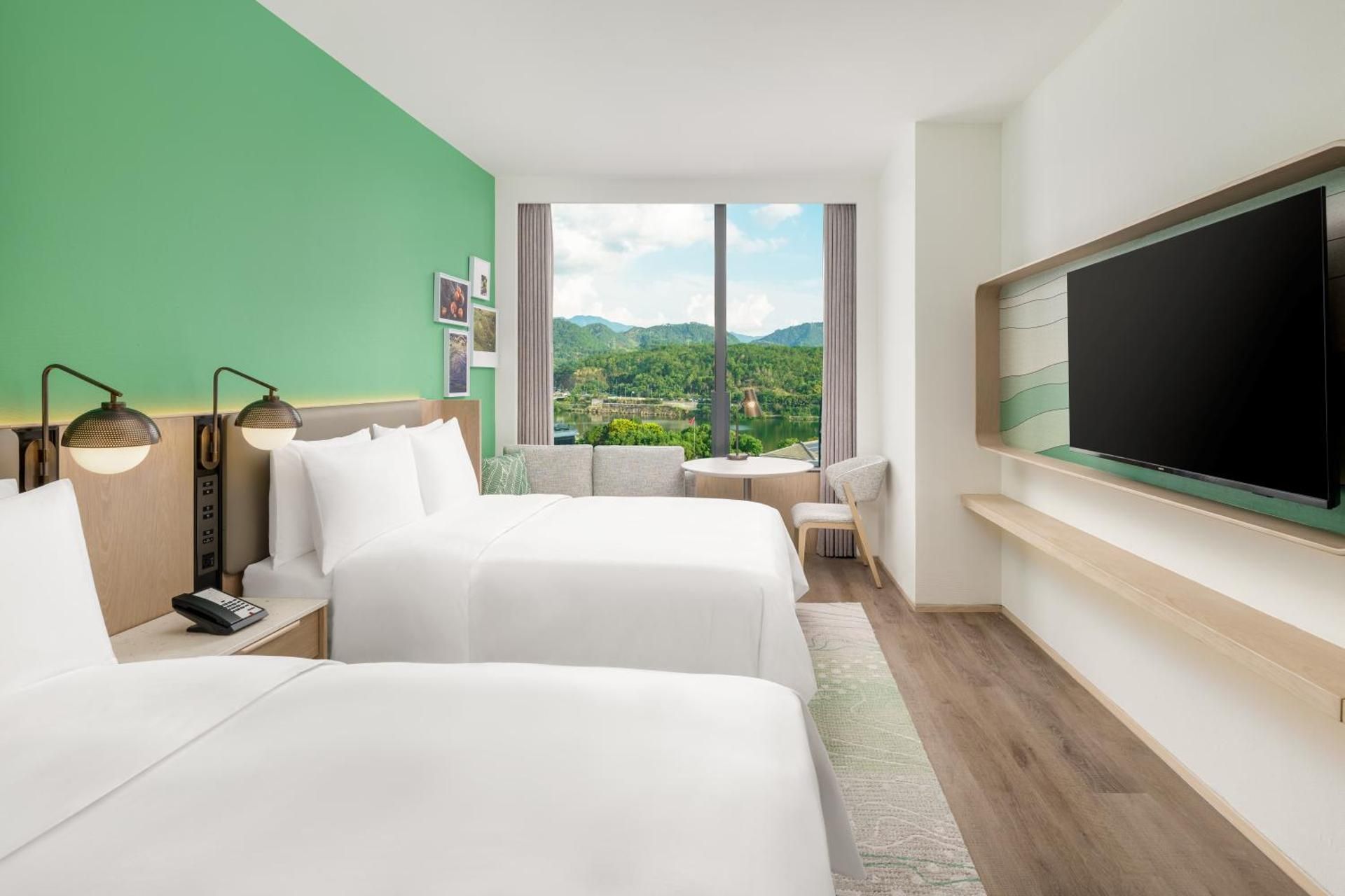 Element Lishui Superior Riverview King, Guest room, 1 King, River view