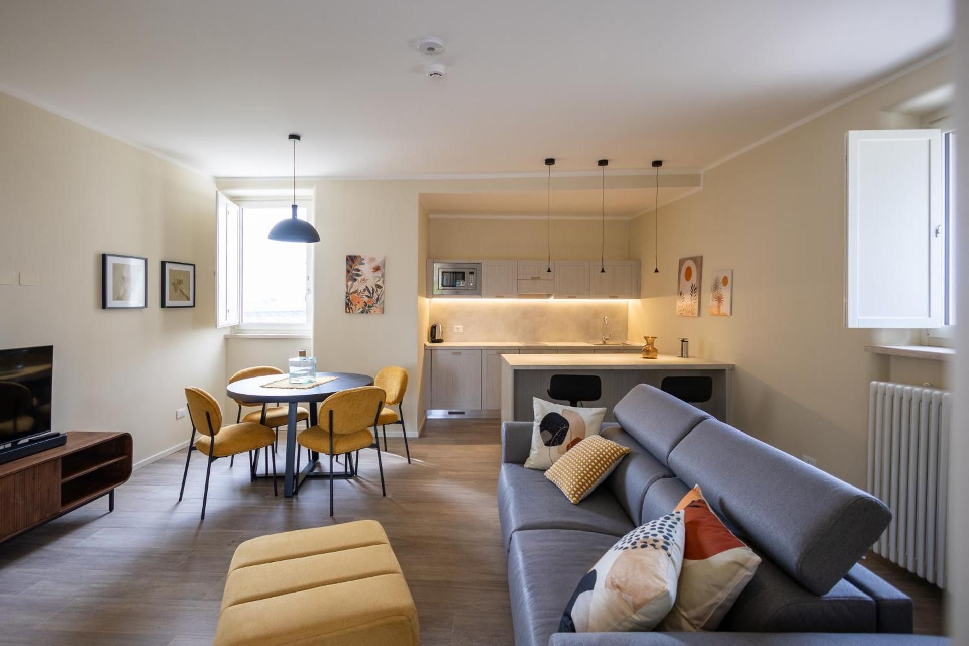 One-Bedroom Apartment with Balcony and City View