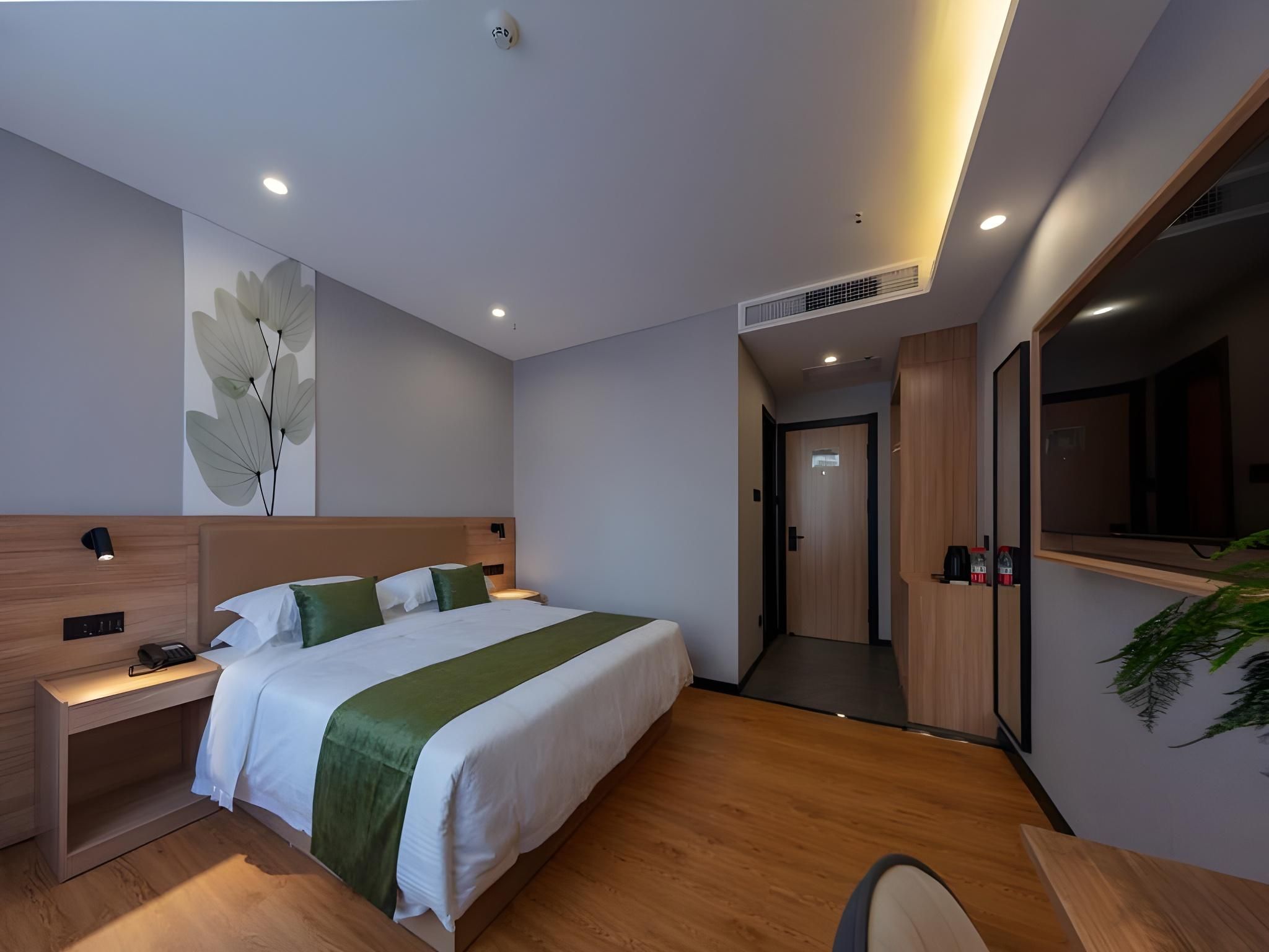 Green Tree Inn Jining Rengcheng District Nanchi Waterscape Garden Business Queen Room