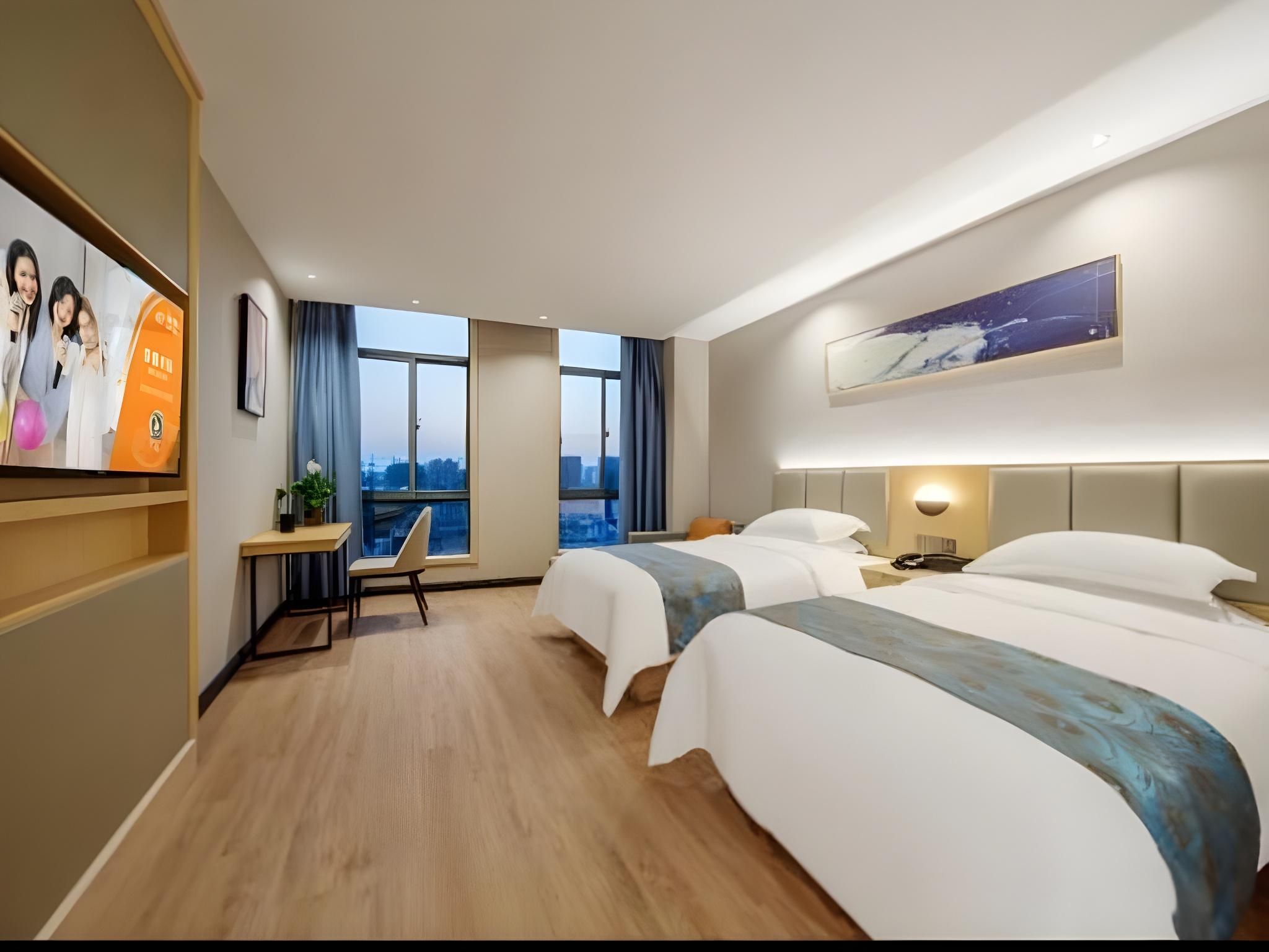 Shell Hotel Huaibei Lieshan District Nanhu Yayuan Featured Twin Room